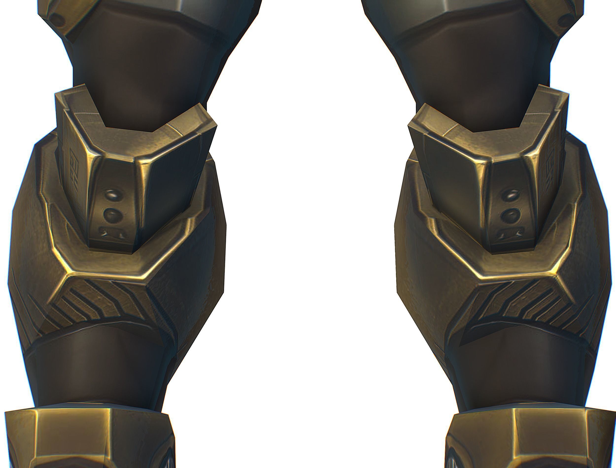 Cartoon Sci-Fi Cyborg Drone Trooper Bandit Low-poly 3D model_21