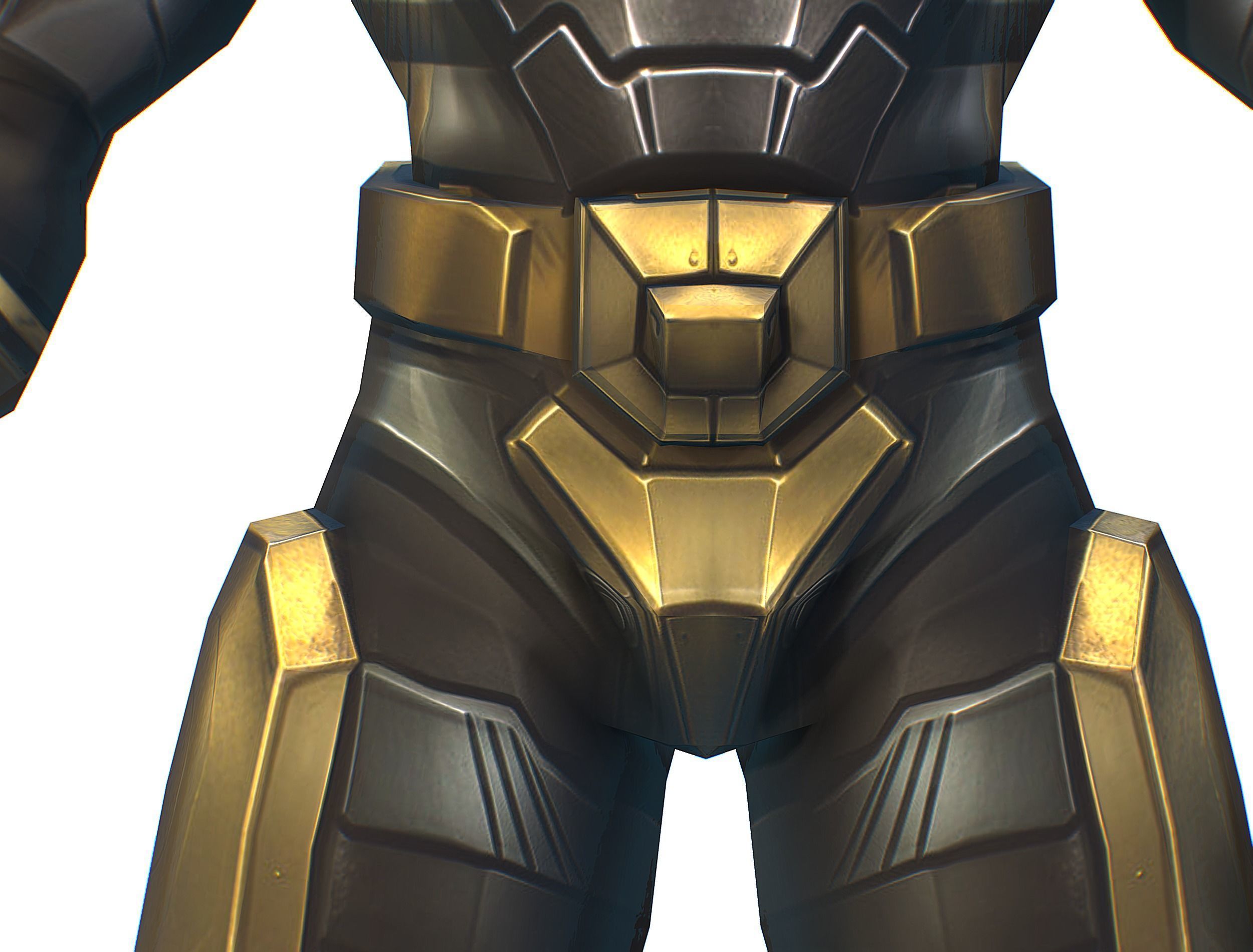 Cartoon Sci-Fi Cyborg Drone Trooper Bandit Low-poly 3D model_17