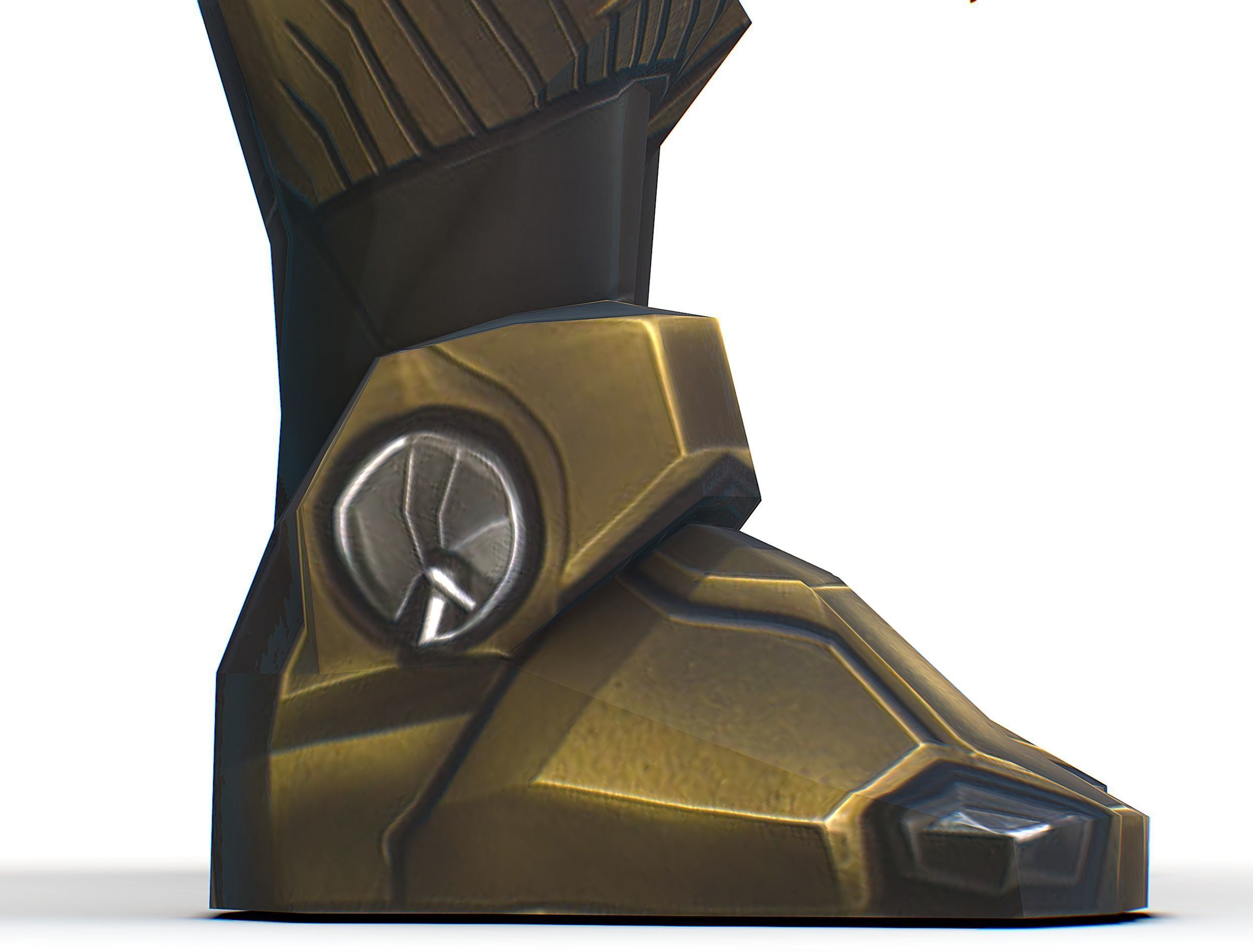 Cartoon Sci-Fi Cyborg Drone Trooper Bandit Low-poly 3D model_35