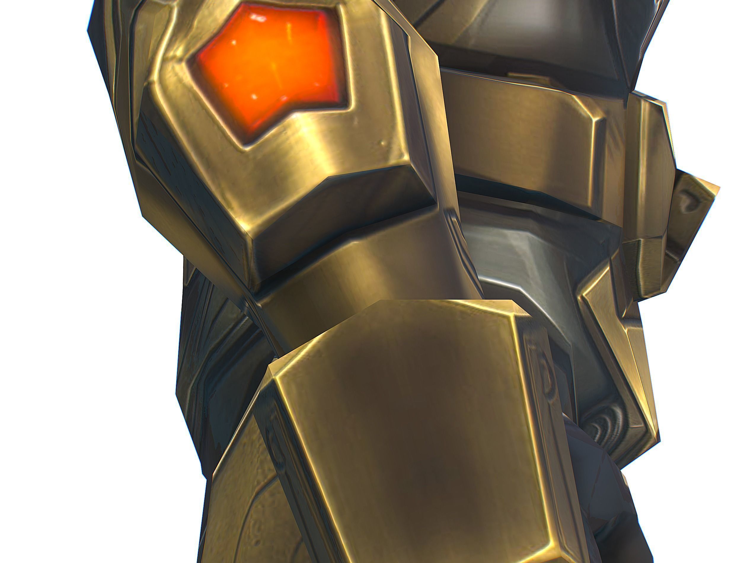 Cartoon Sci-Fi Cyborg Drone Trooper Bandit Low-poly 3D model_33