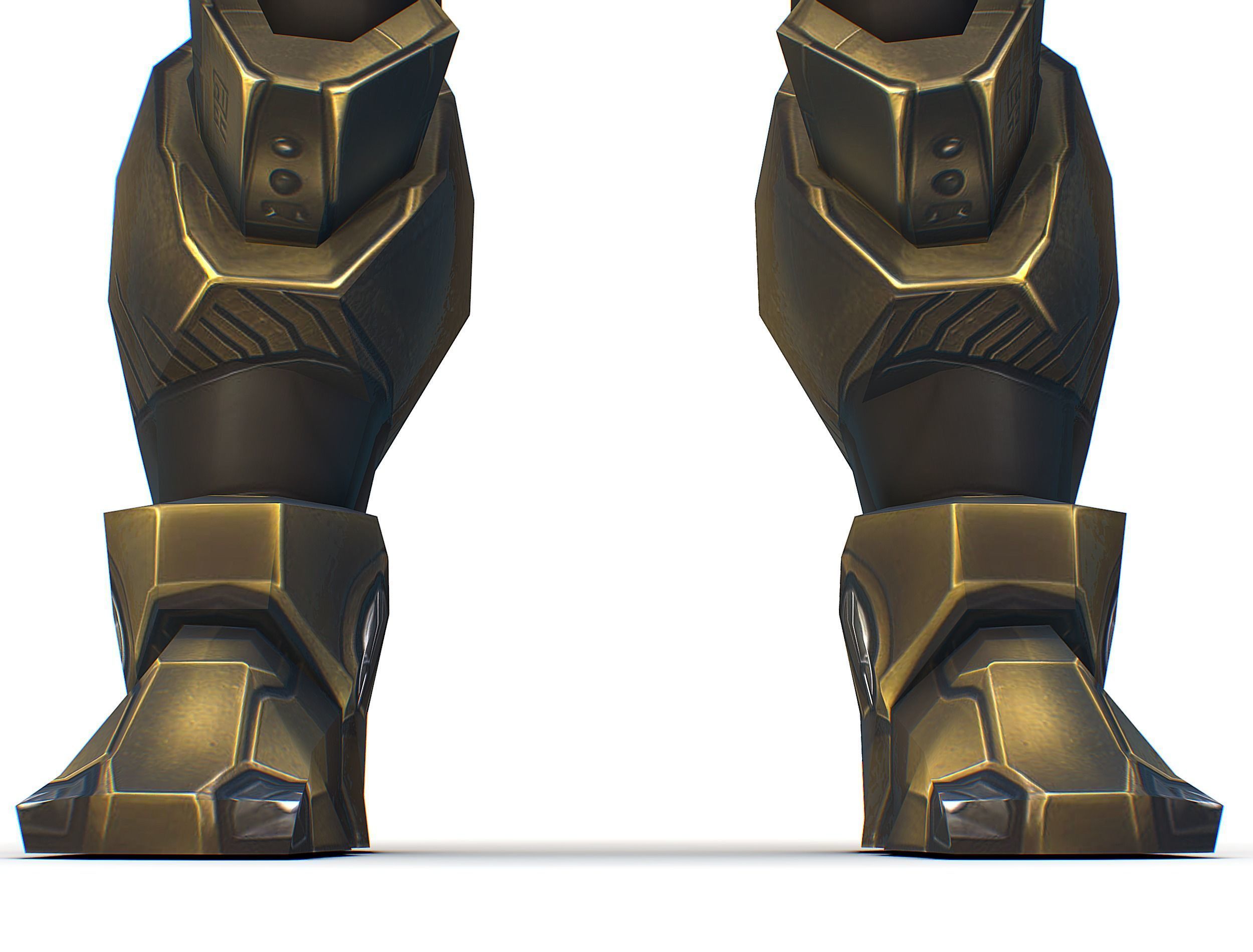 Cartoon Sci-Fi Cyborg Drone Trooper Bandit Low-poly 3D model_22