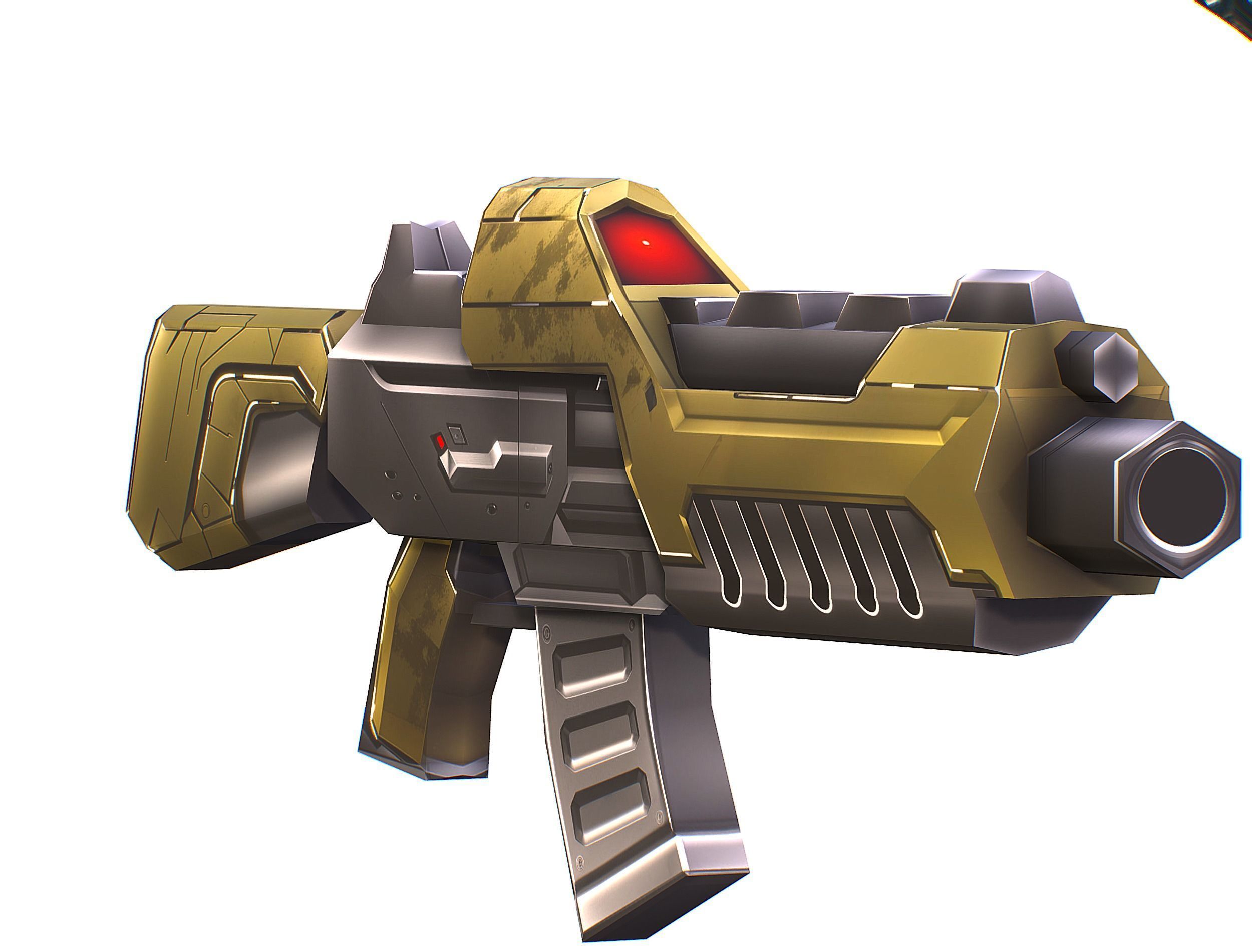 Cartoon Sci-Fi Cyborg Drone Trooper Bandit Low-poly 3D model_41