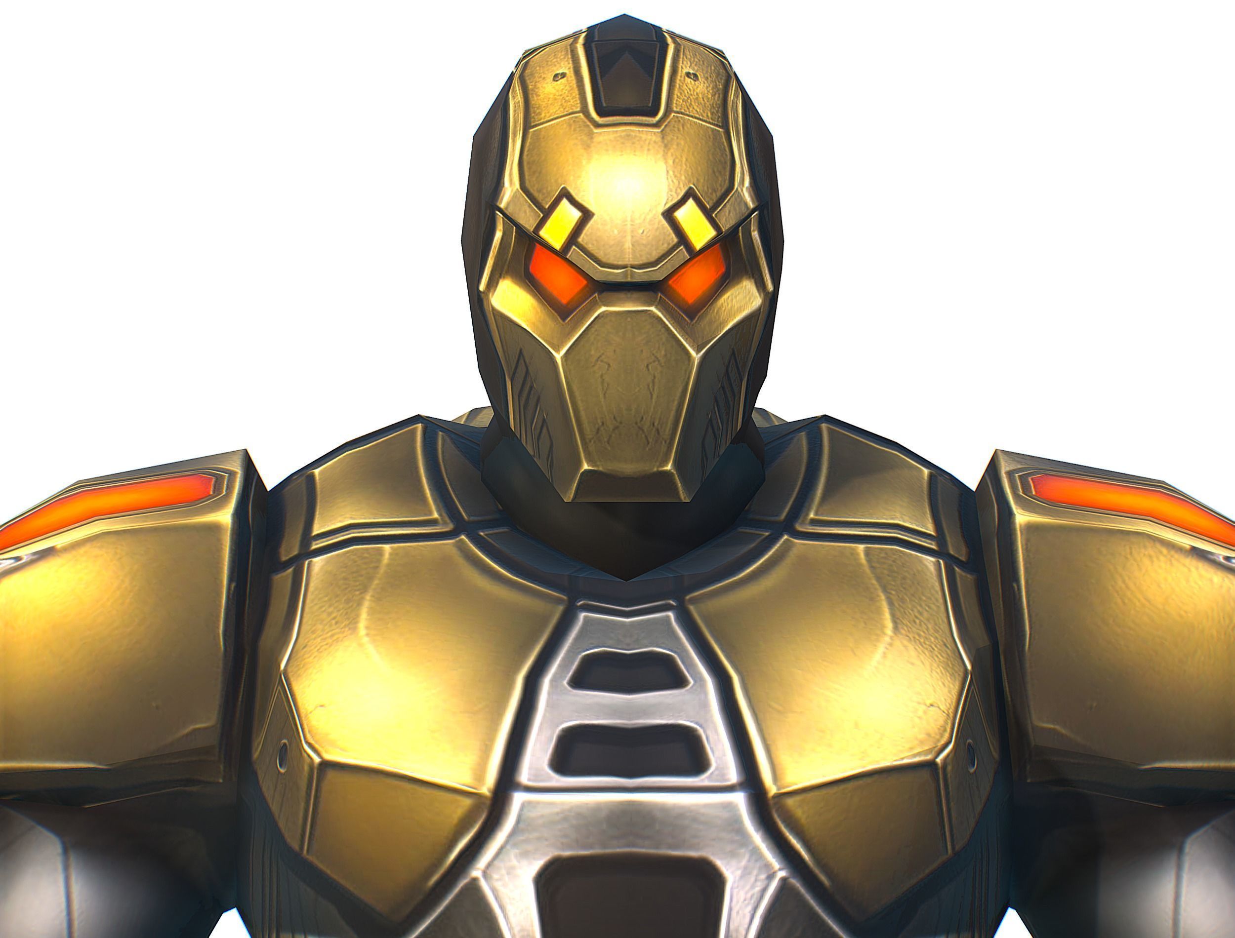 Cartoon Sci-Fi Cyborg Drone Trooper Bandit Low-poly 3D model_15