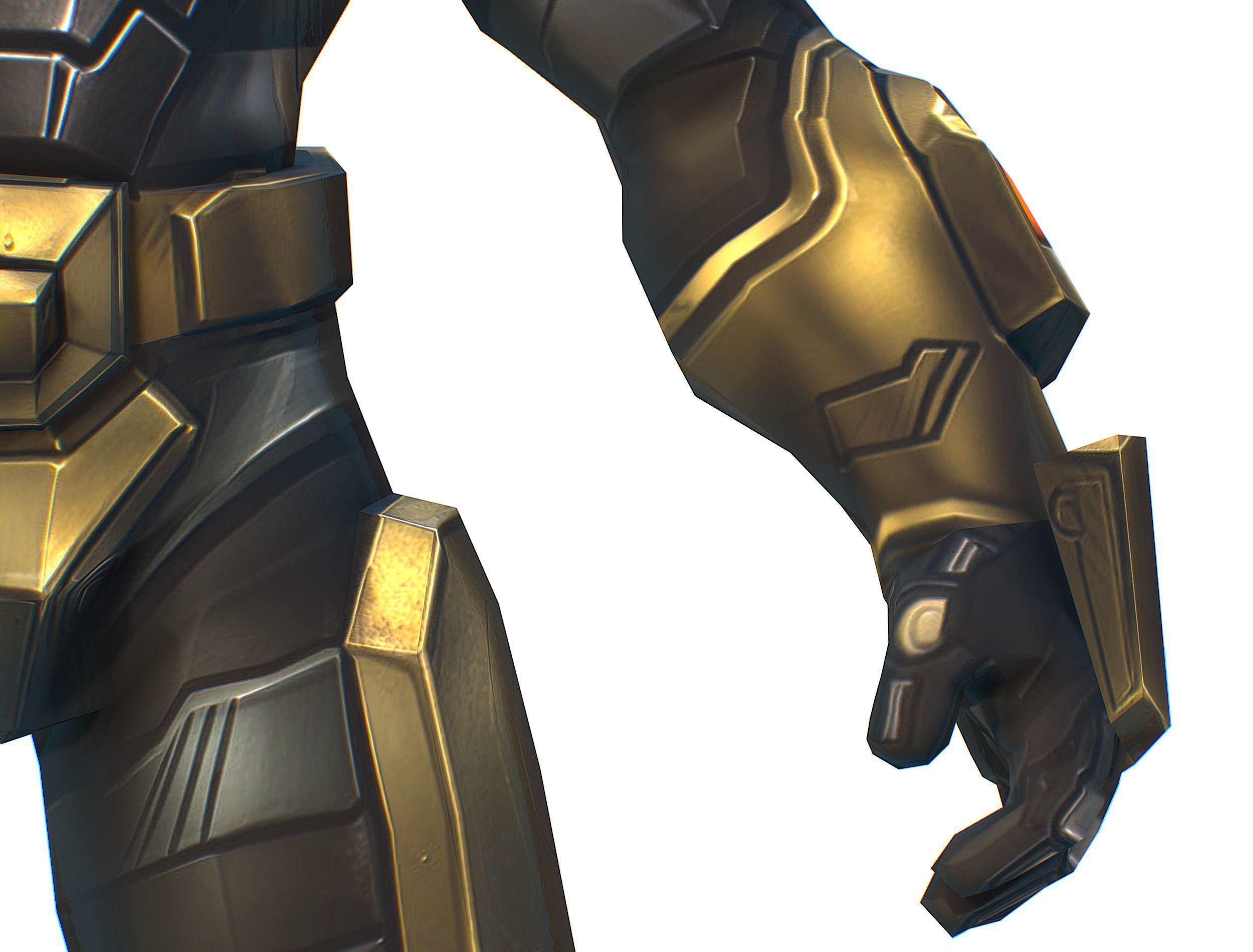 Cartoon Sci-Fi Cyborg Drone Trooper Bandit Low-poly 3D model_19