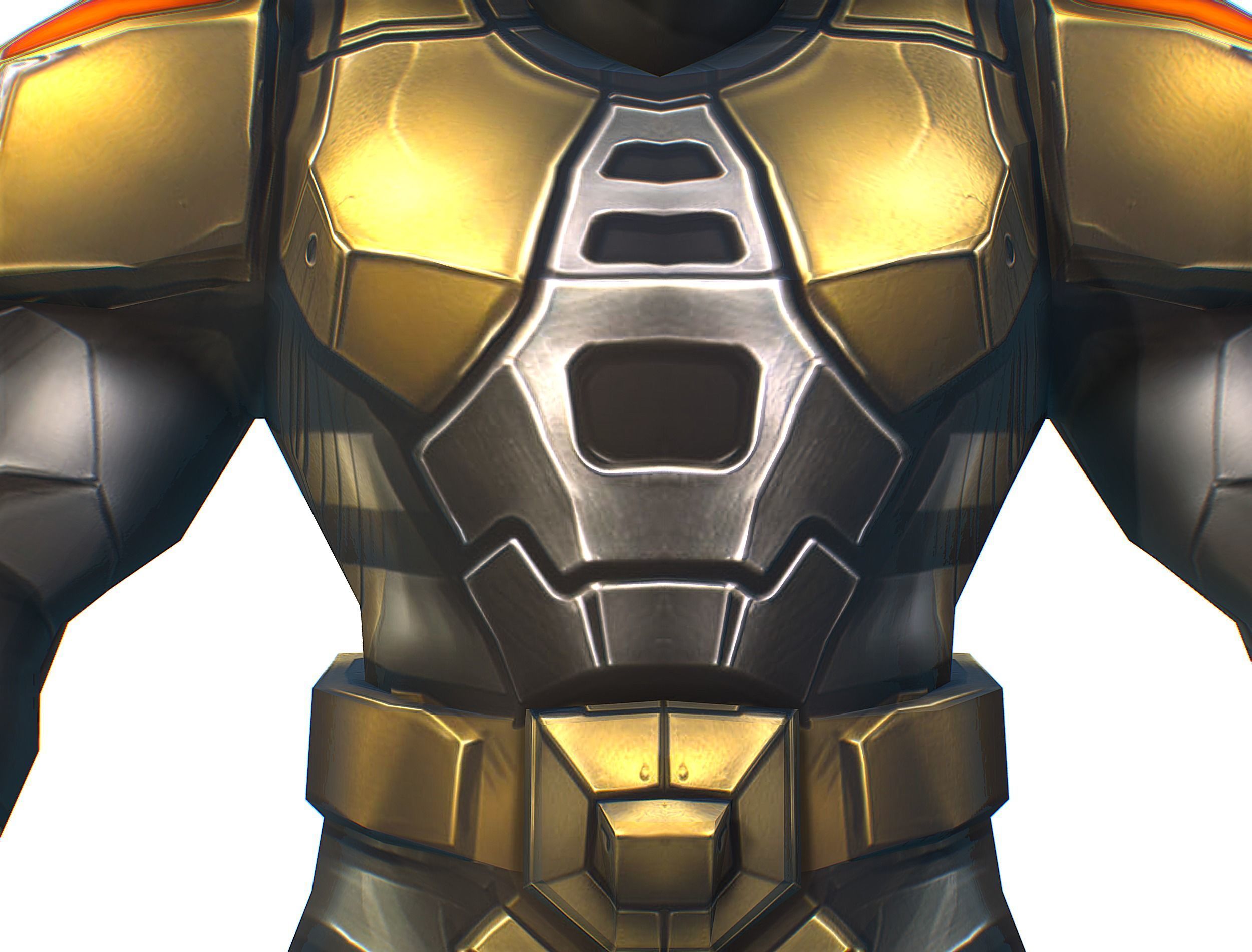 Cartoon Sci-Fi Cyborg Drone Trooper Bandit Low-poly 3D model_16