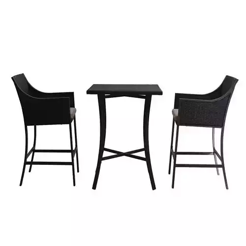 Alexa Square Long Bar Height Dining Set 