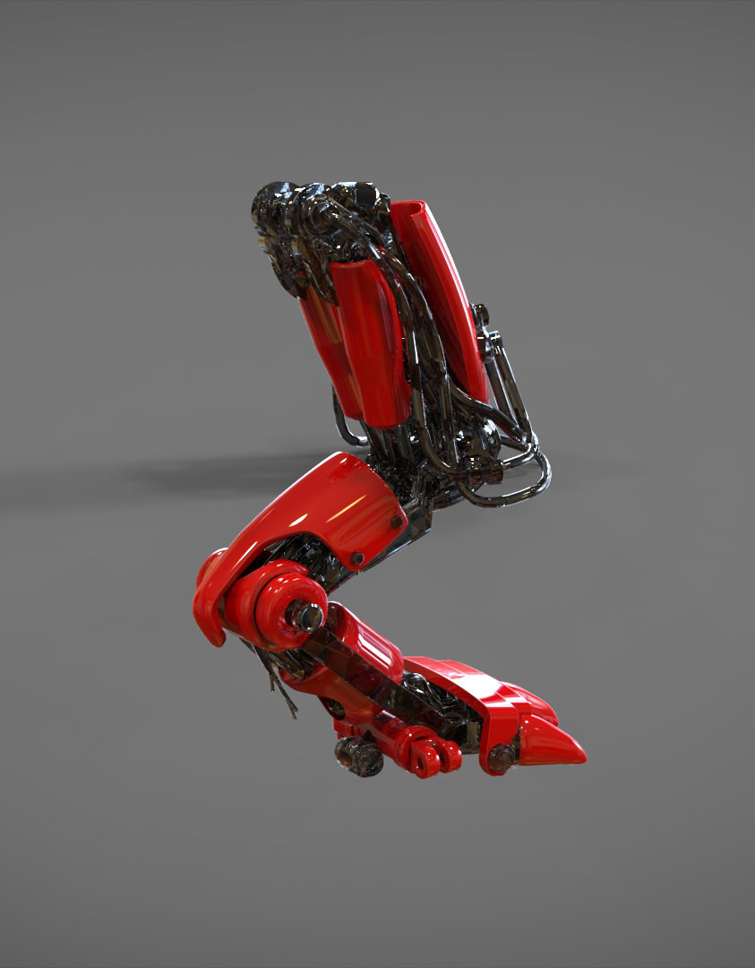 Mech Leg 3D model_1