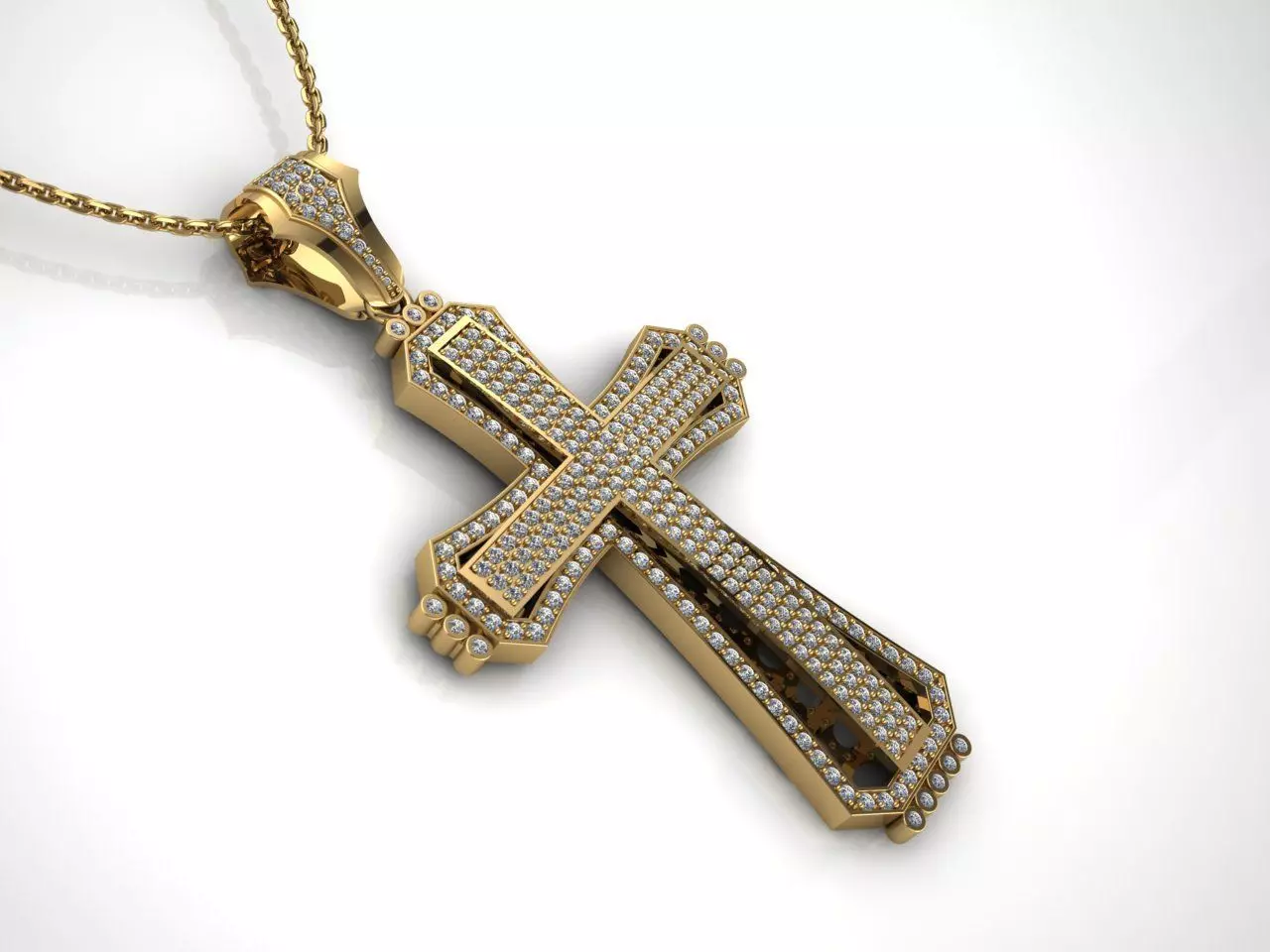 Cross Gold 3D print model_0