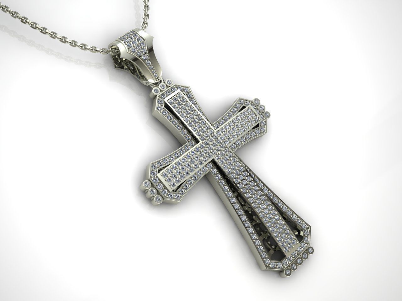 Cross Gold 3D print model_1