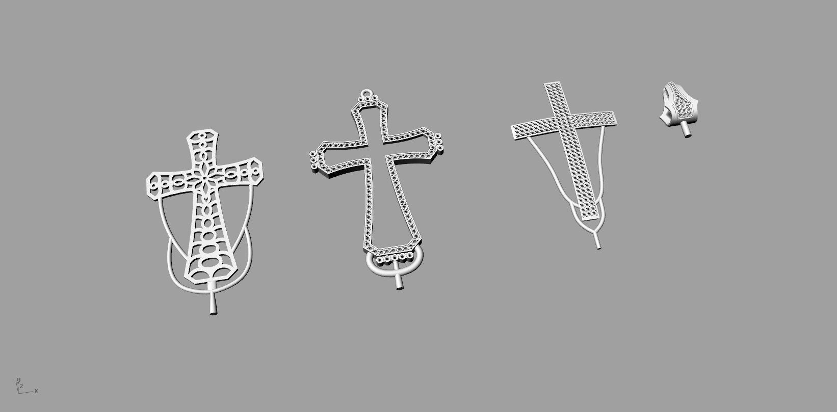 Cross Gold 3D print model_4