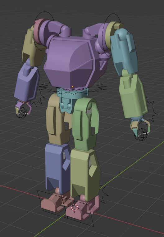 Mech Robot PBR Low-poly 3D model_21