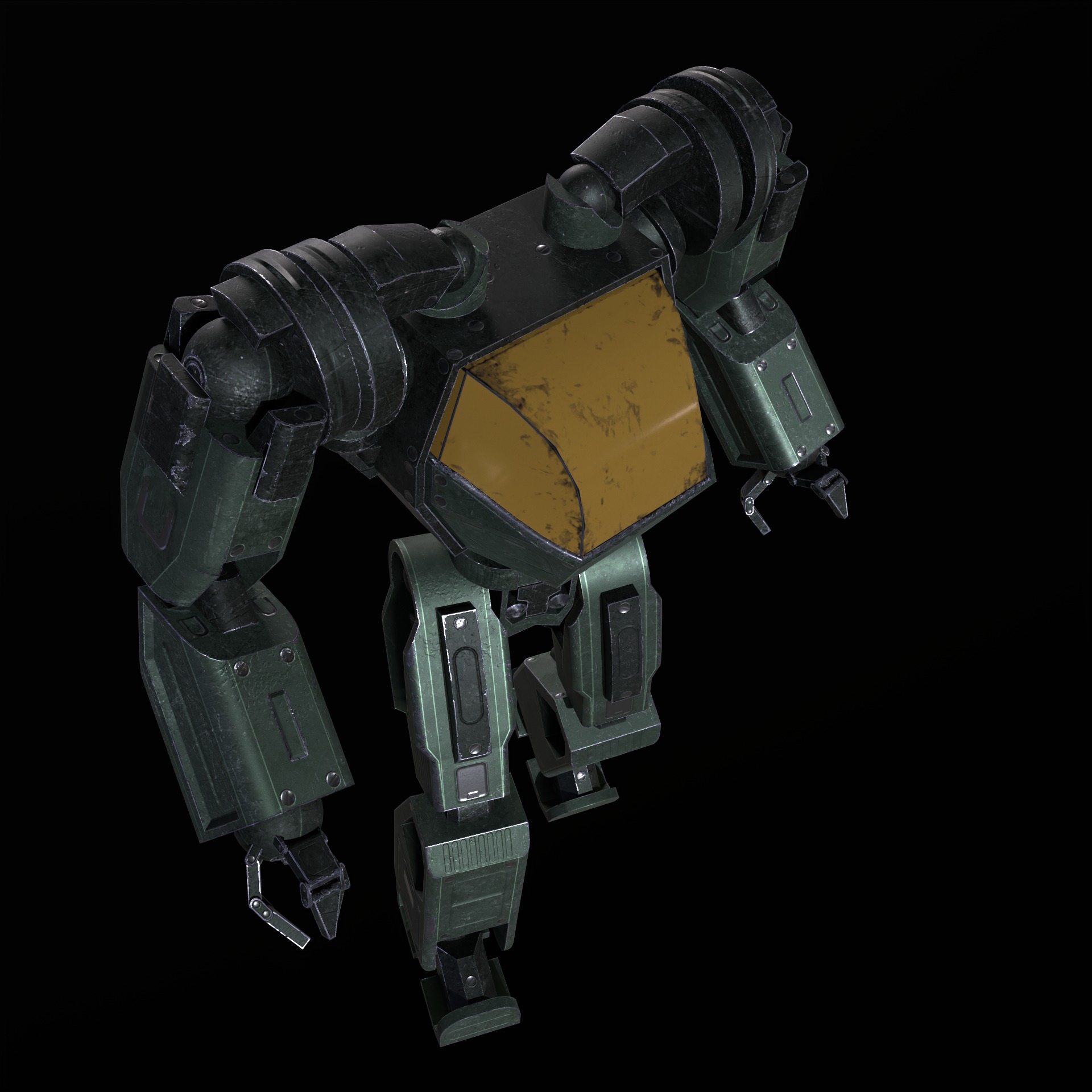 Mech Robot PBR Low-poly 3D model_8