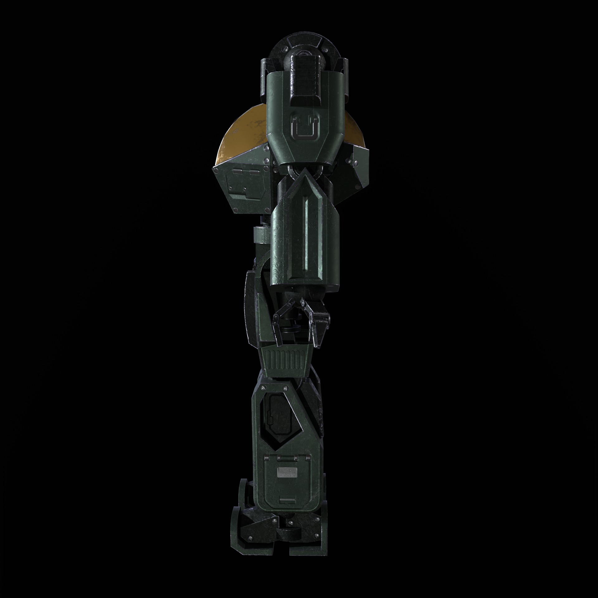 Mech Robot PBR Low-poly 3D model_14