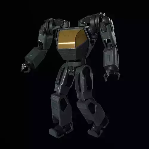 Mech Robot PBR Low-poly 3D model Mech Robot PBR Low-poly 3D model
