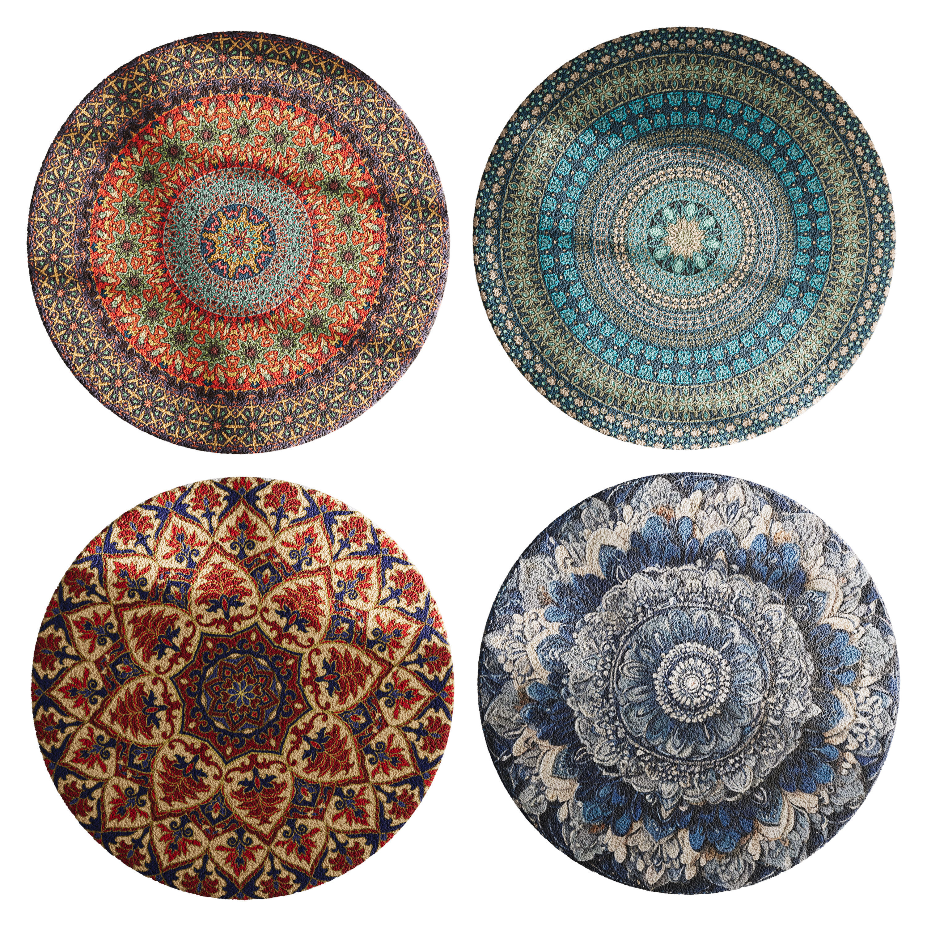 round carpet 27 3D model_11