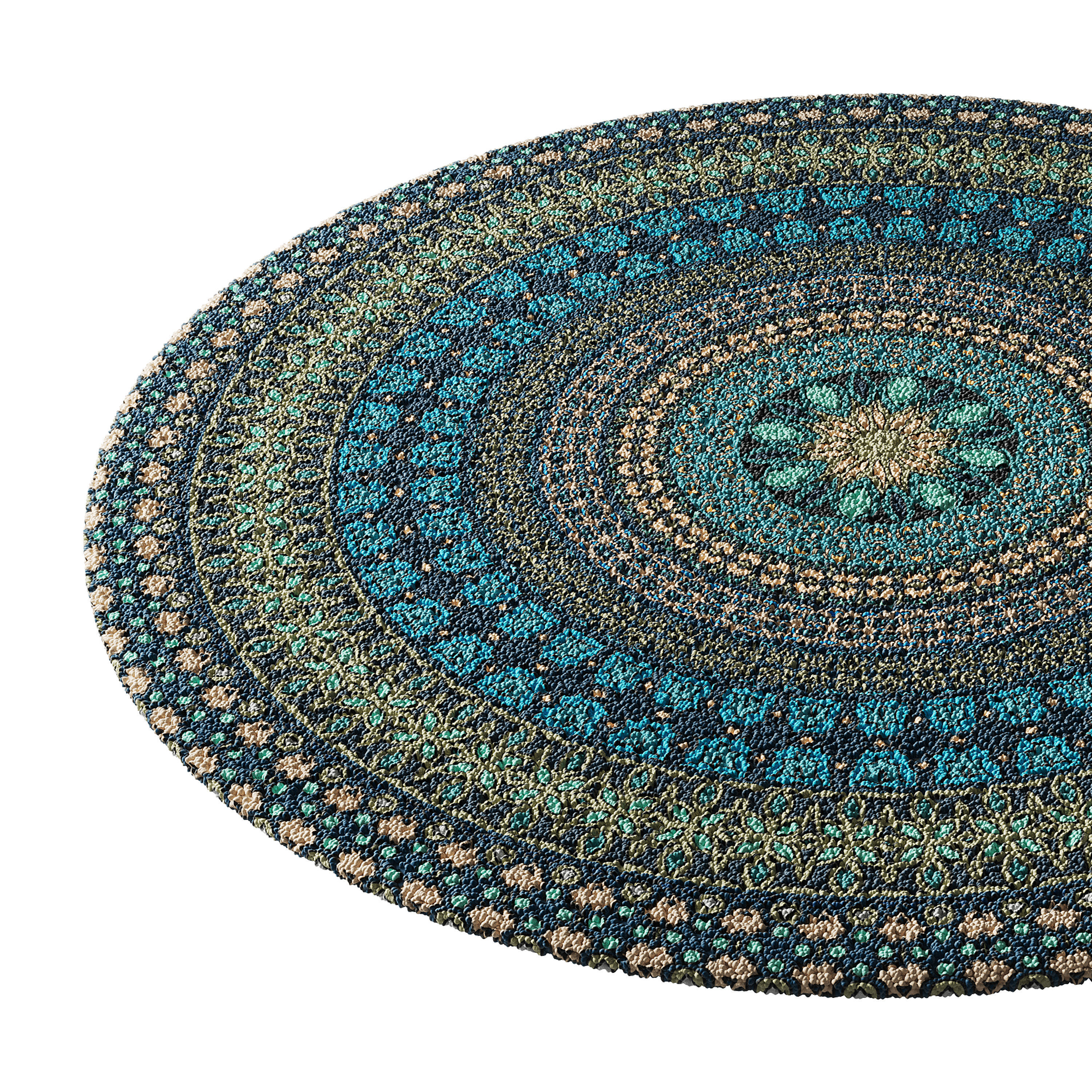 round carpet 27 3D model_8
