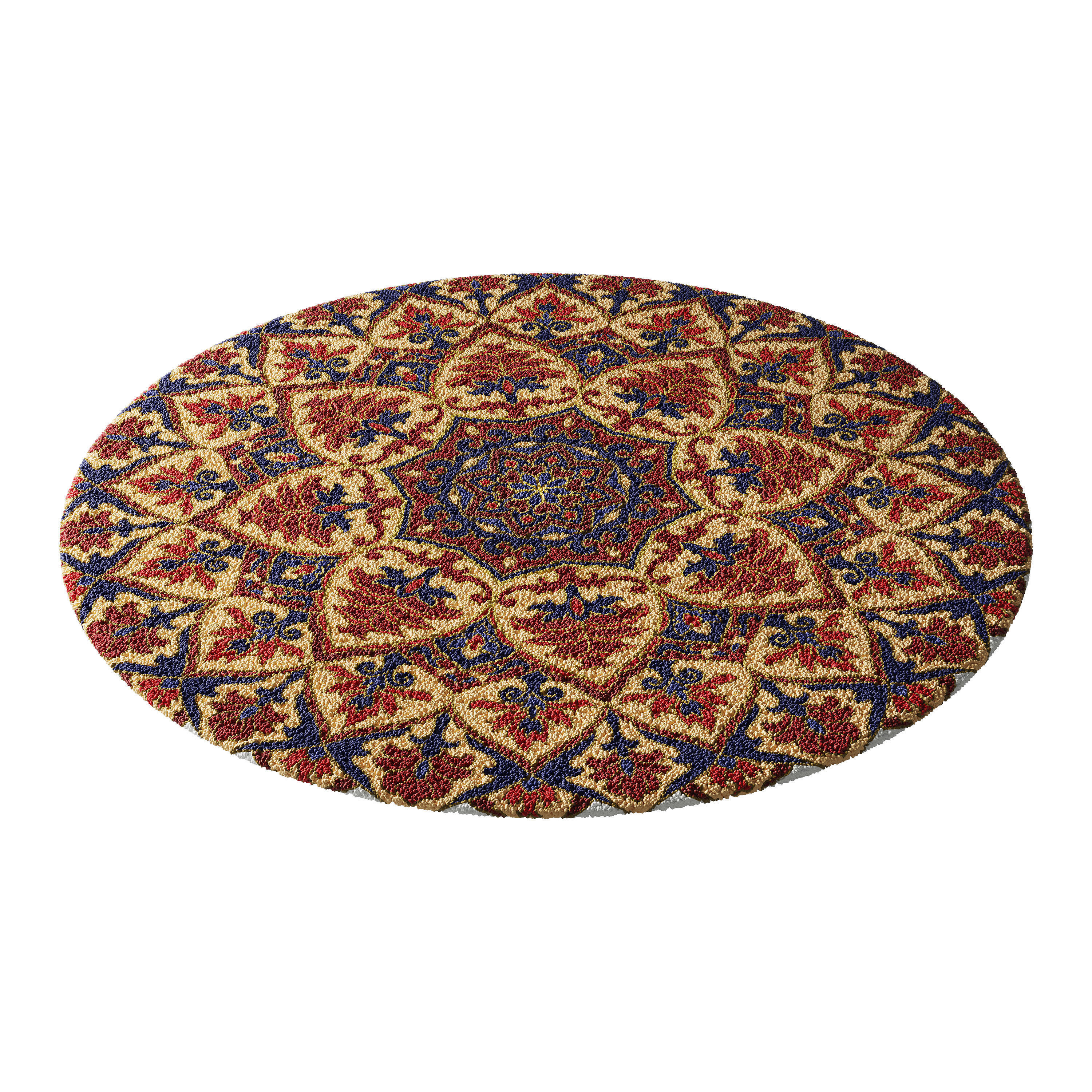 round carpet 27 3D model_9