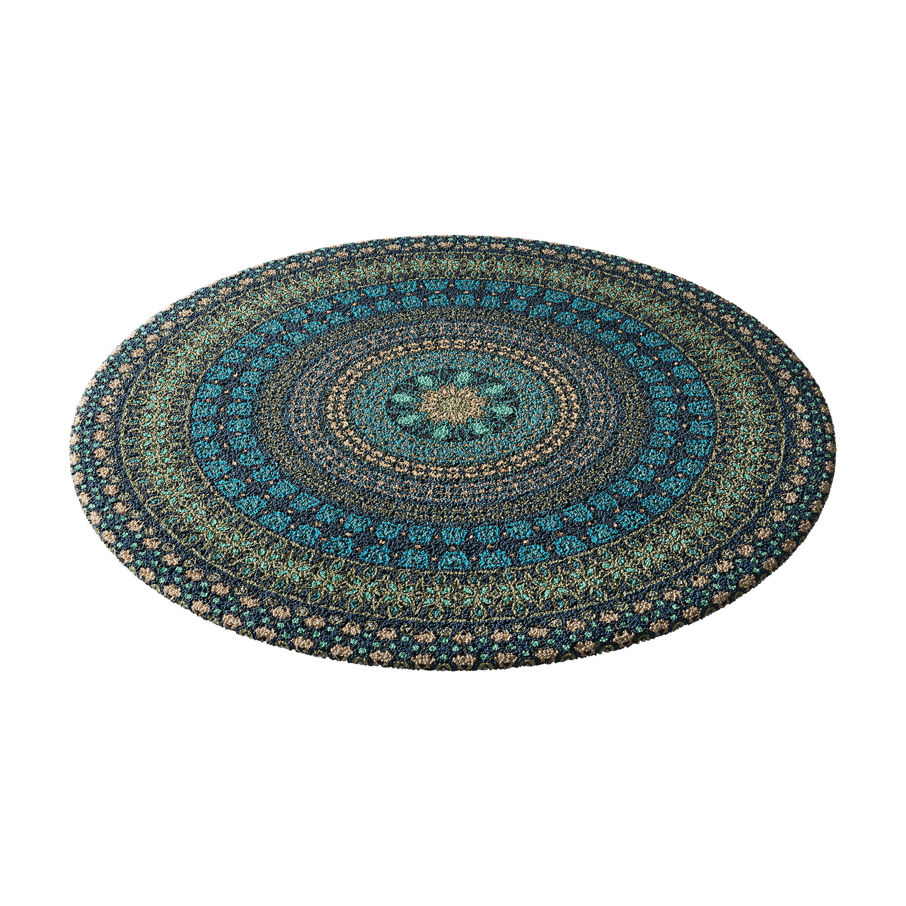 round carpet 27 3D model_5