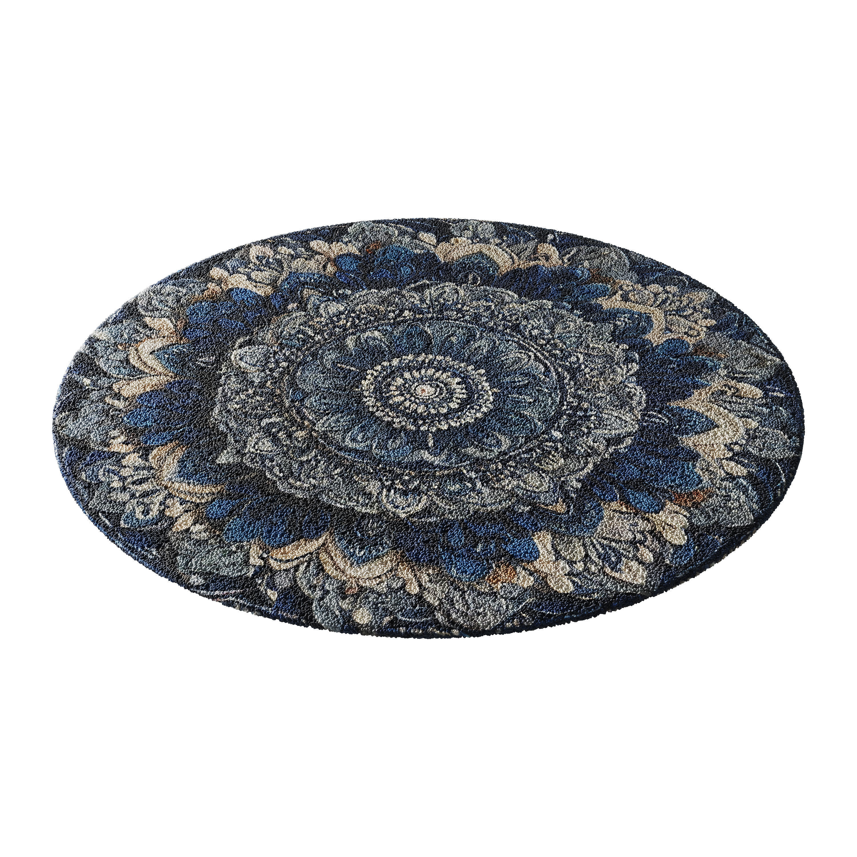 round carpet 27 3D model_3