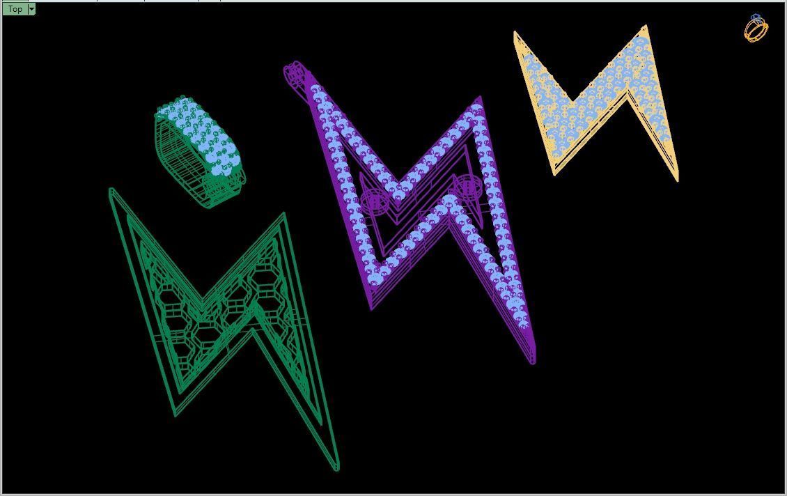 Custom Lightning Bolt Pendant - thunder Logo - Flash Necklace 3D print model_16