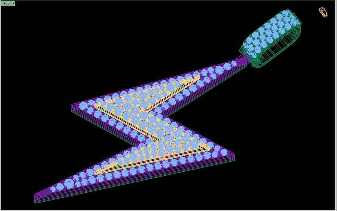 Custom Lightning Bolt Pendant - thunder Logo - Flash Necklace 3D print model_15