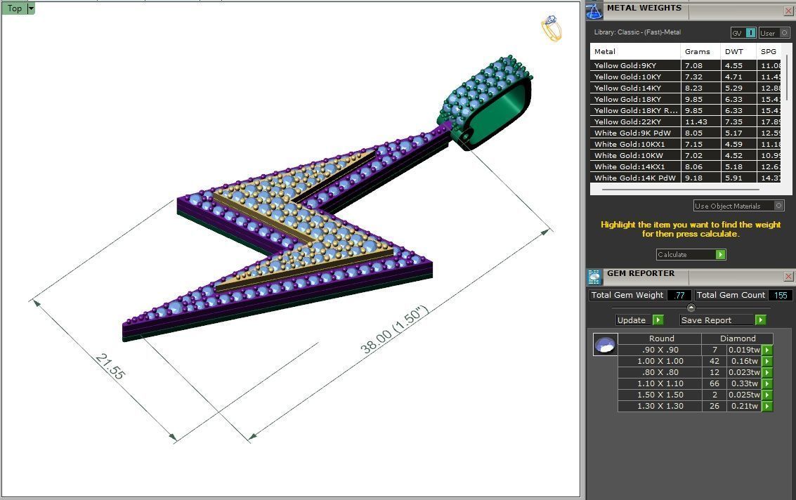 Custom Lightning Bolt Pendant - thunder Logo - Flash Necklace 3D print model_6