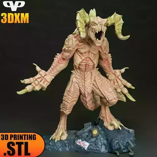 Deathclaw STL for 3D Printing ChibiSTL 3DXM