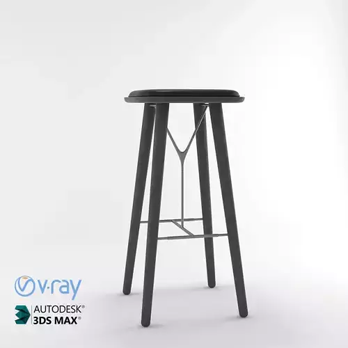 Modern Bar Stool - 3D Max Model