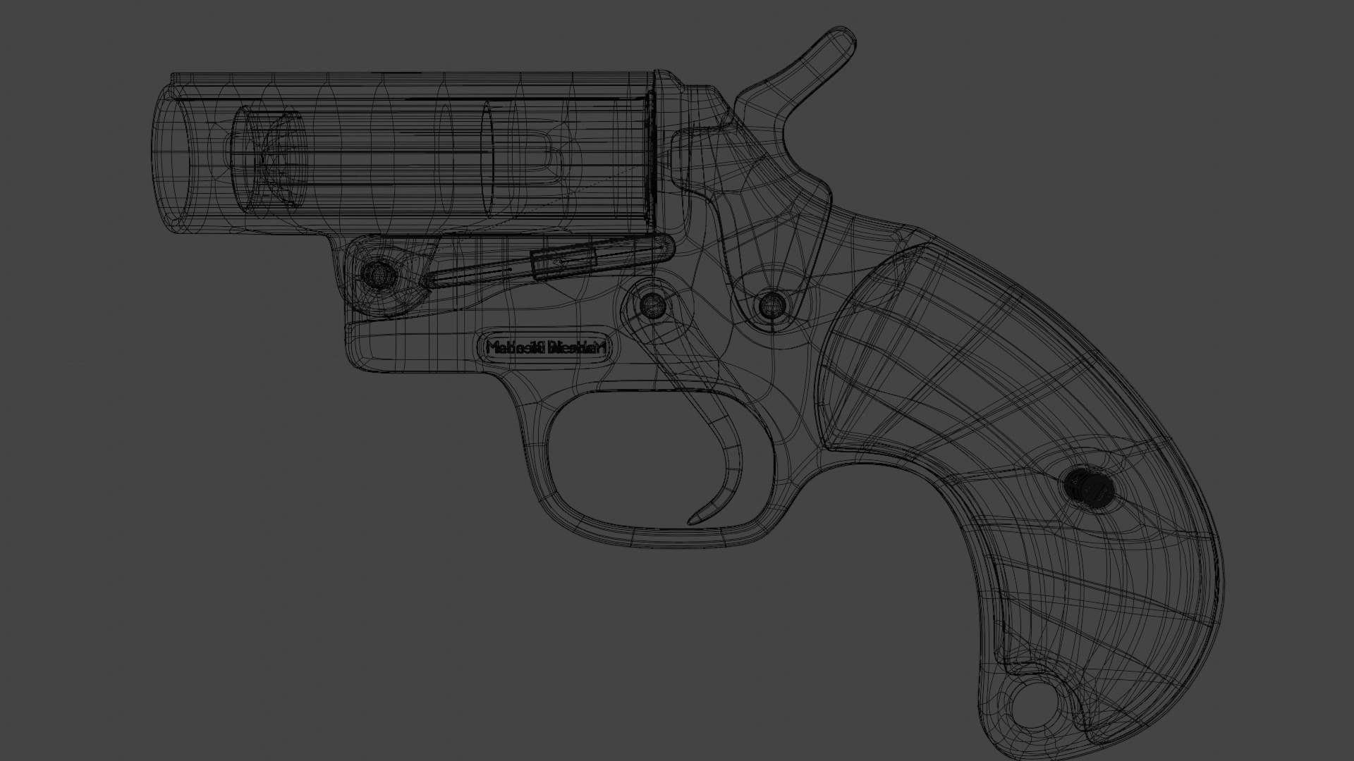 Flare Gun  3D model_6