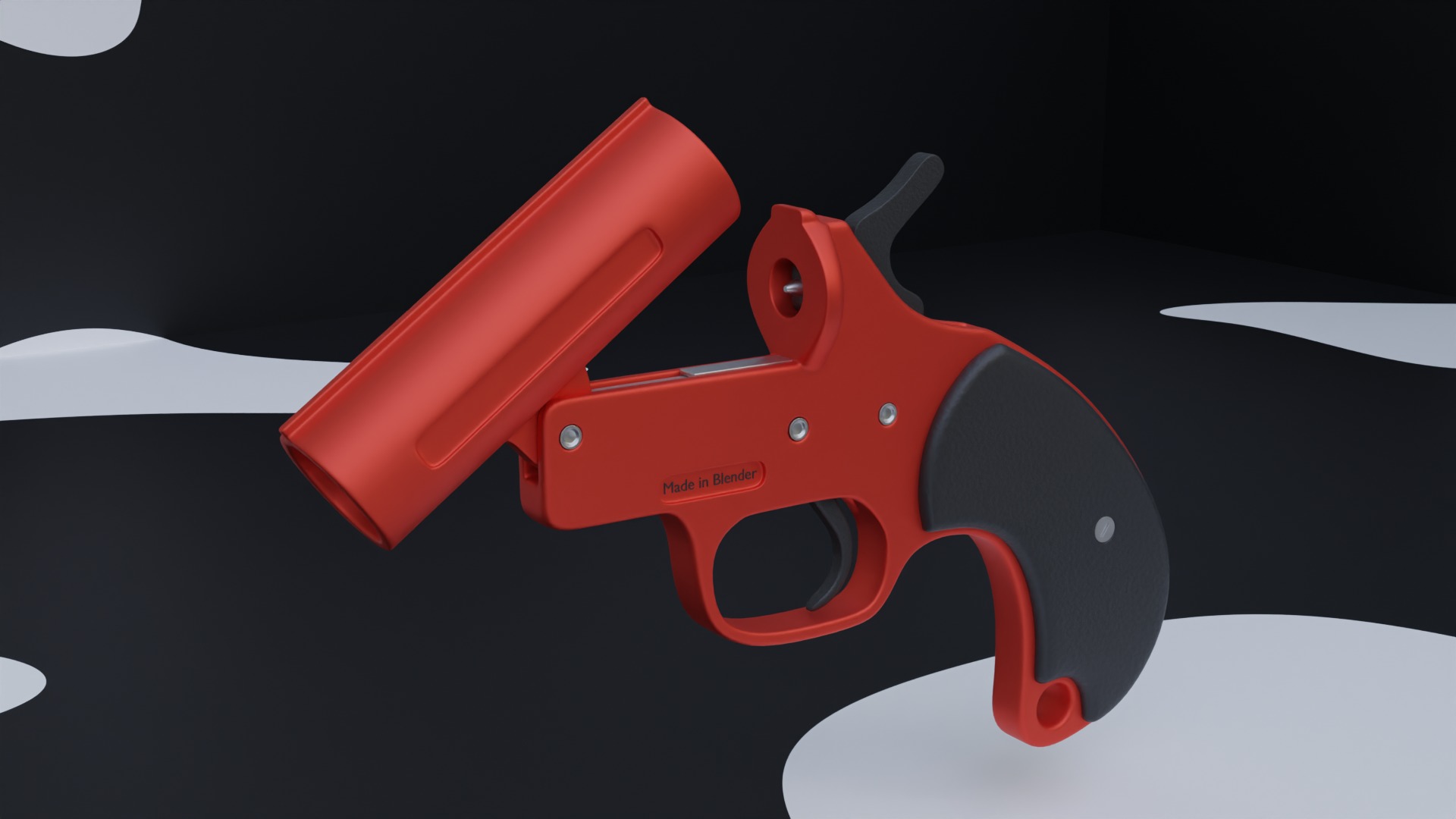 Flare Gun  3D model_2