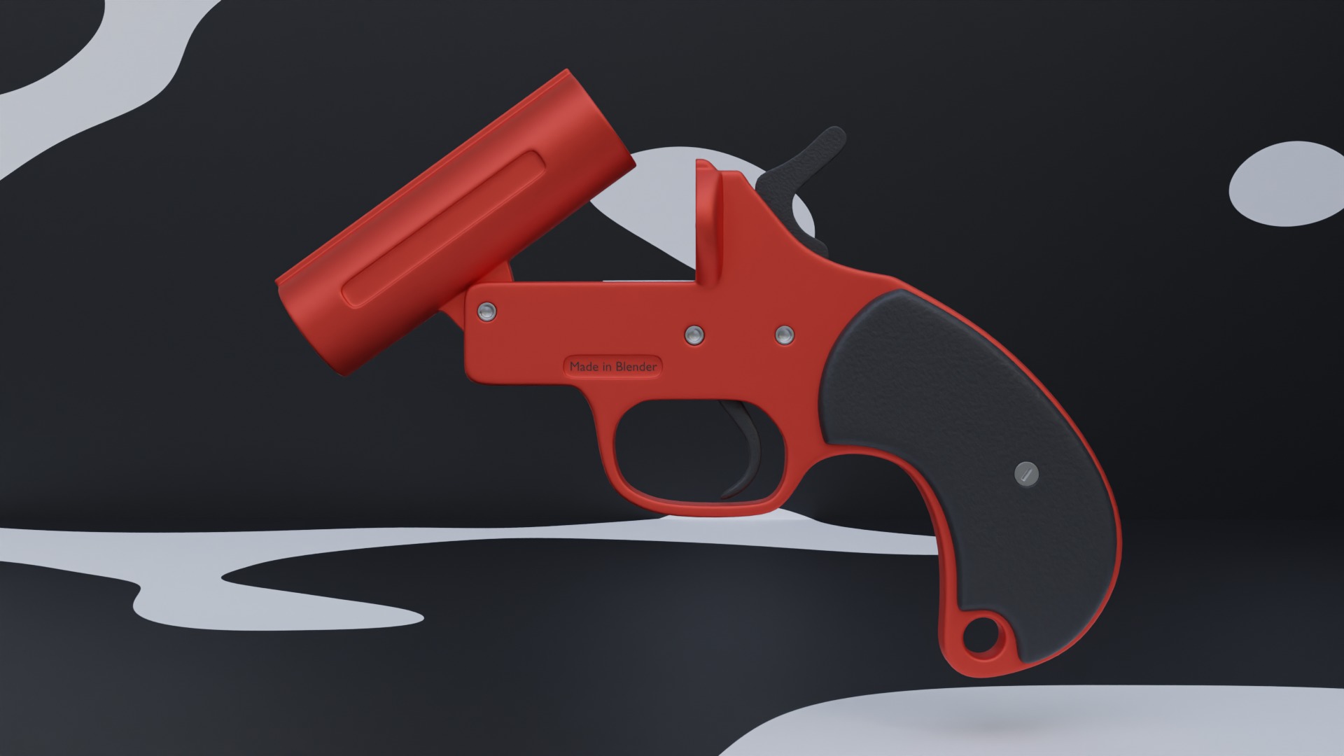Flare Gun  3D model_1