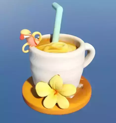 Mug tropical drink
