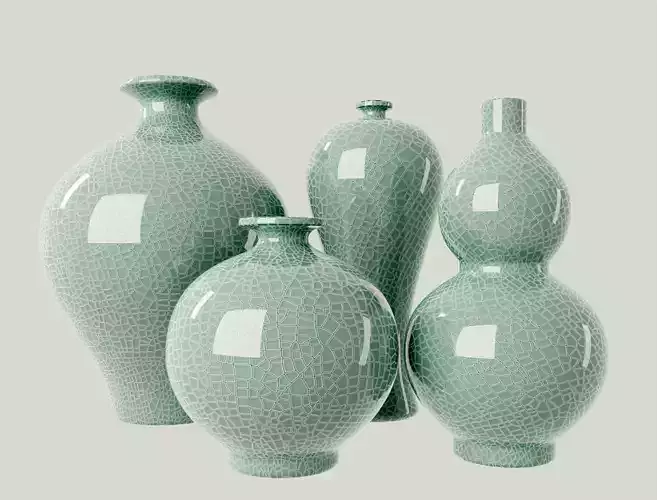 Chinese Ice cracked porcelain