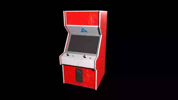 Low poly arcade machine