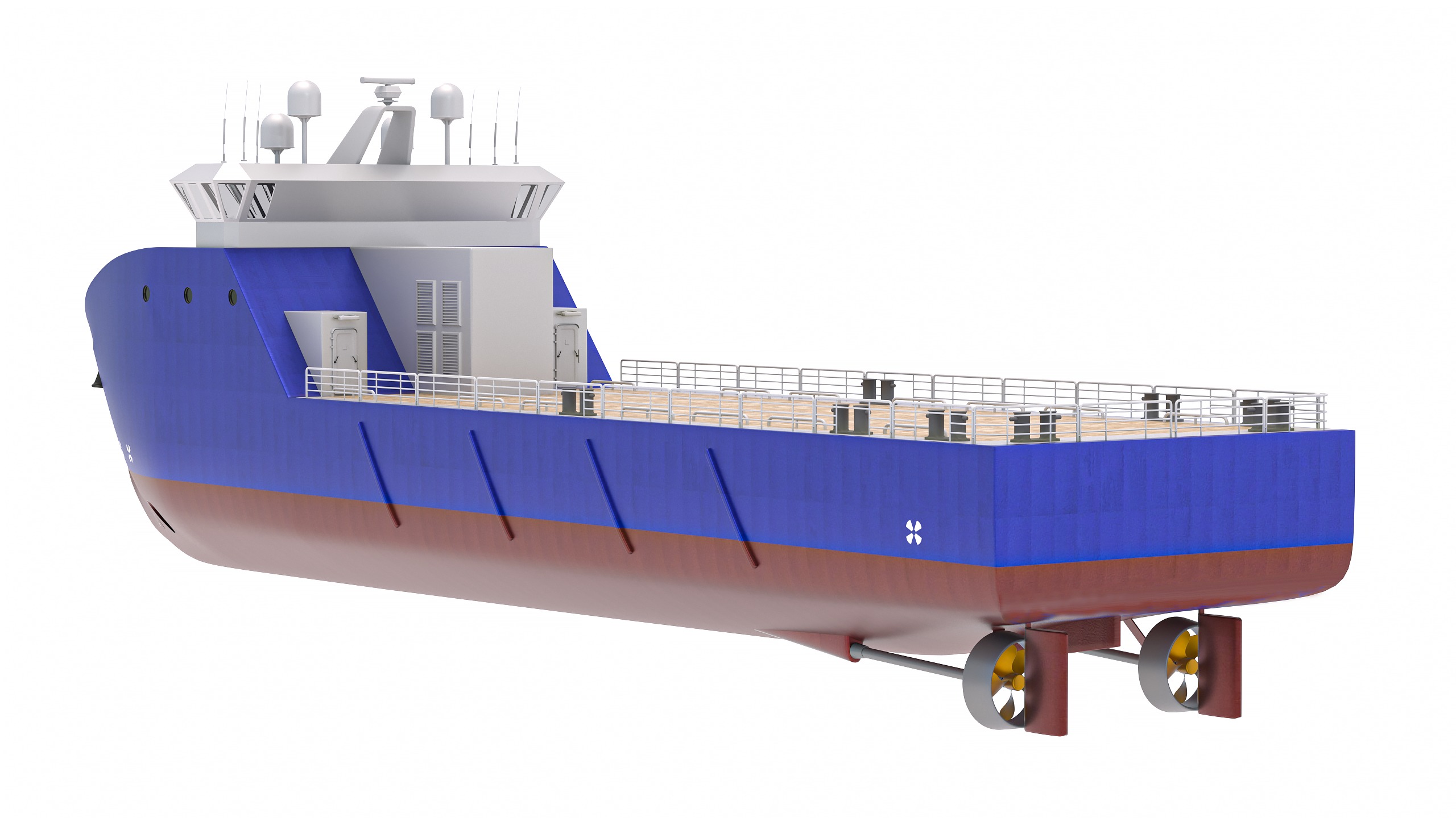 Tug Supply Vessel 3D model_3