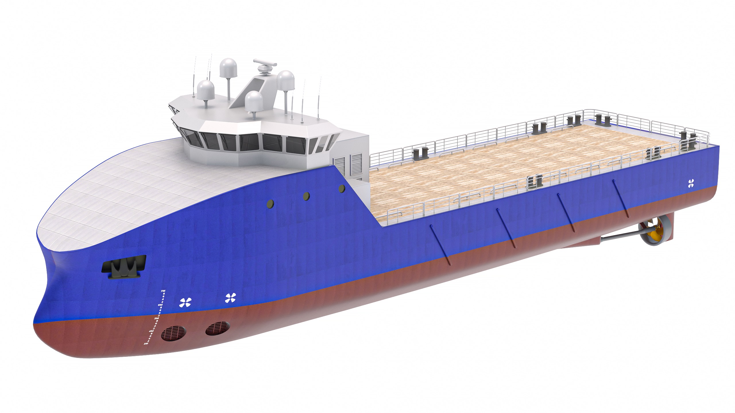 Tug Supply Vessel 3D model_1