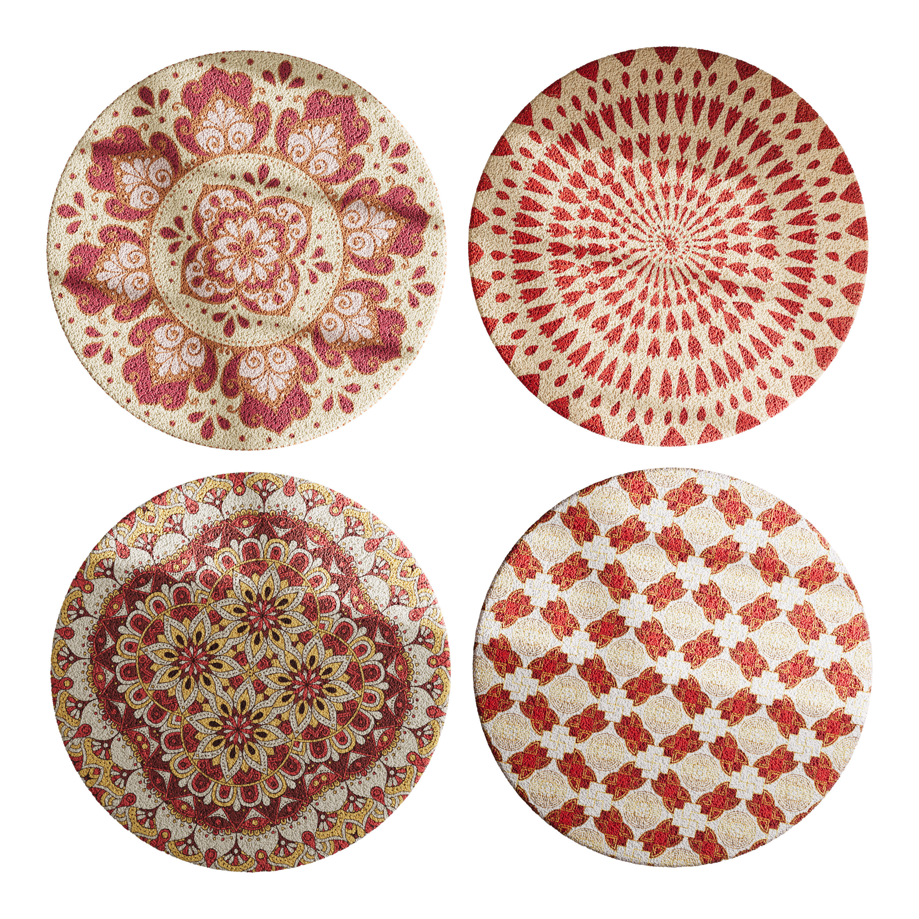 round carpet 29 3D model_2