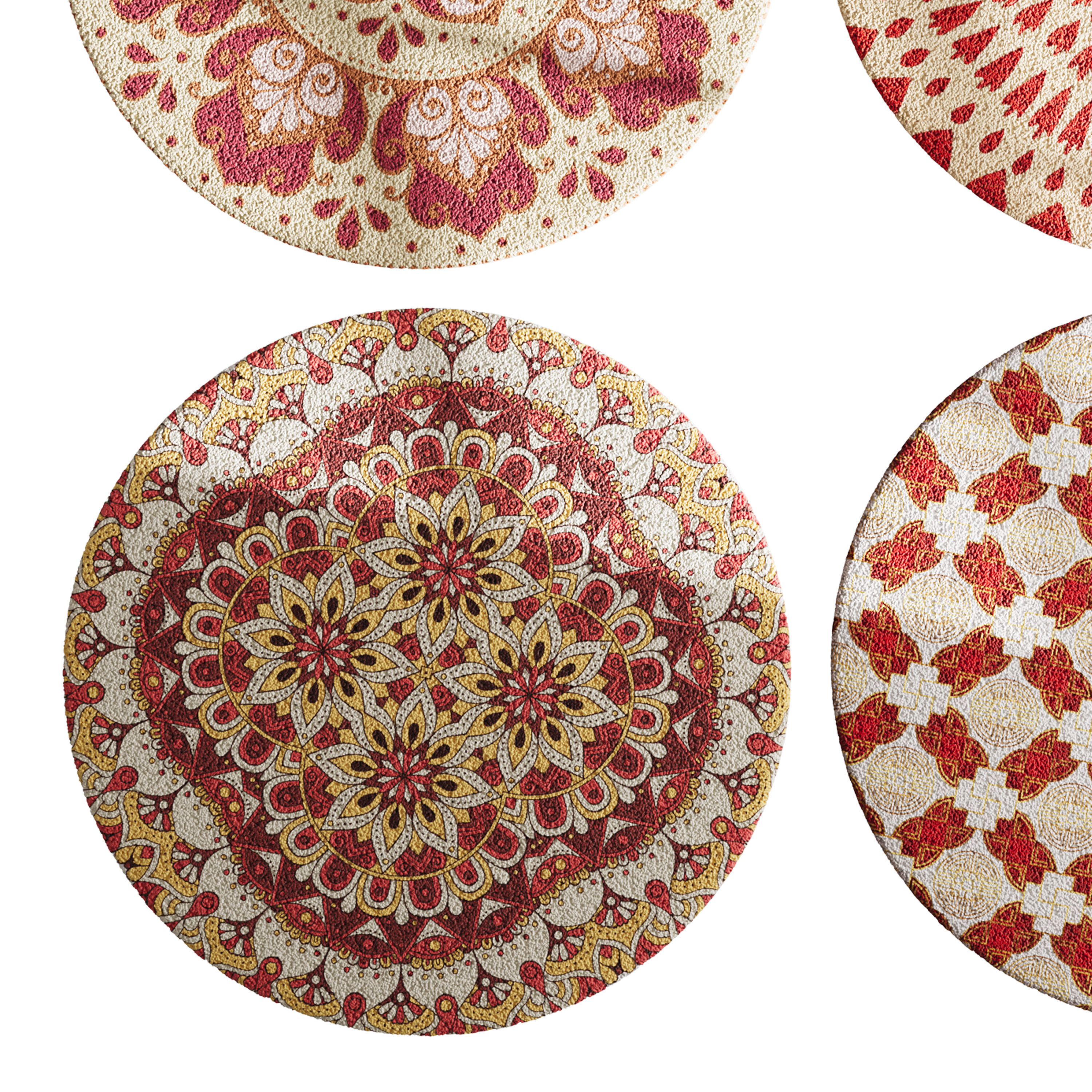 round carpet 29 3D model_3