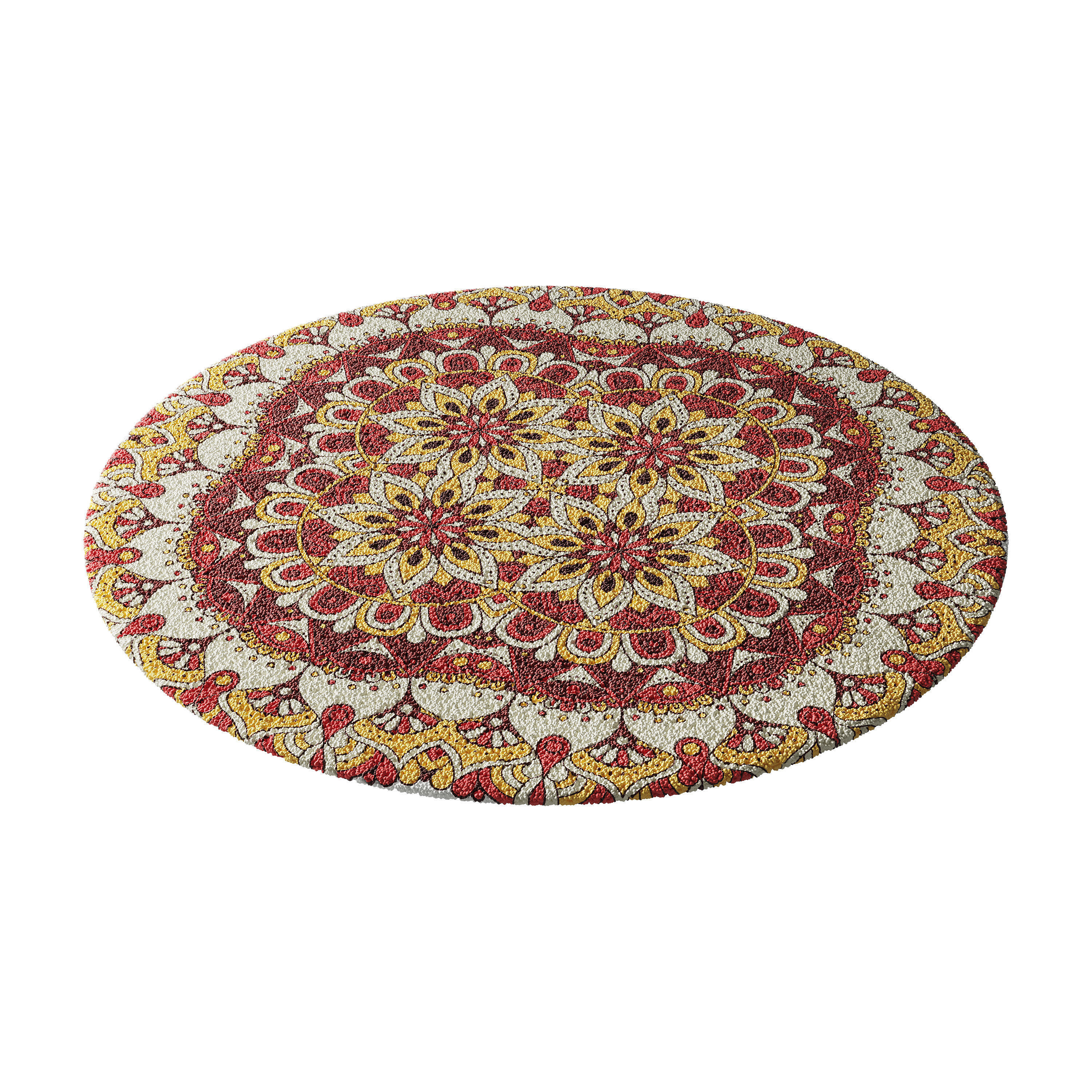 round carpet 29 3D model_4