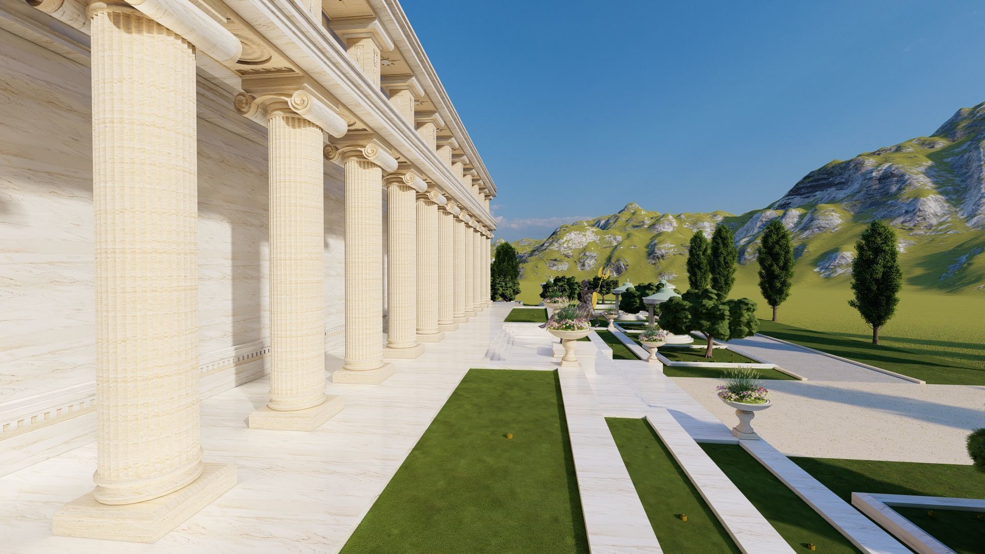 Parthenon-Historical Greek Temple 3D model_12