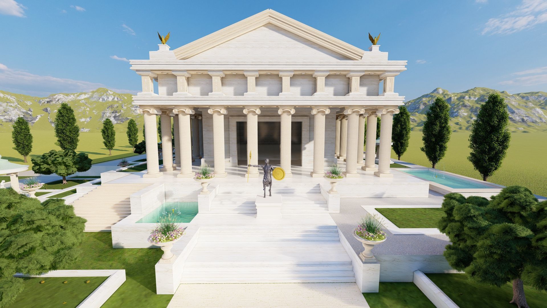 Parthenon-Historical Greek Temple 3D model_3