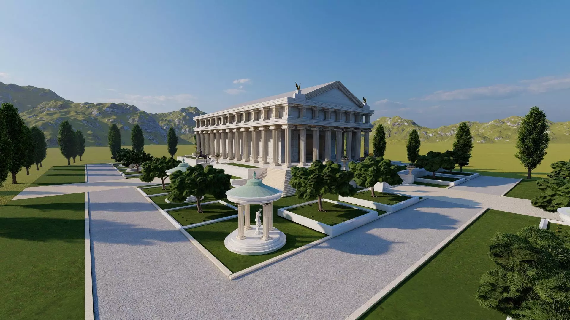 Parthenon-Historical Greek Temple 3D model_0