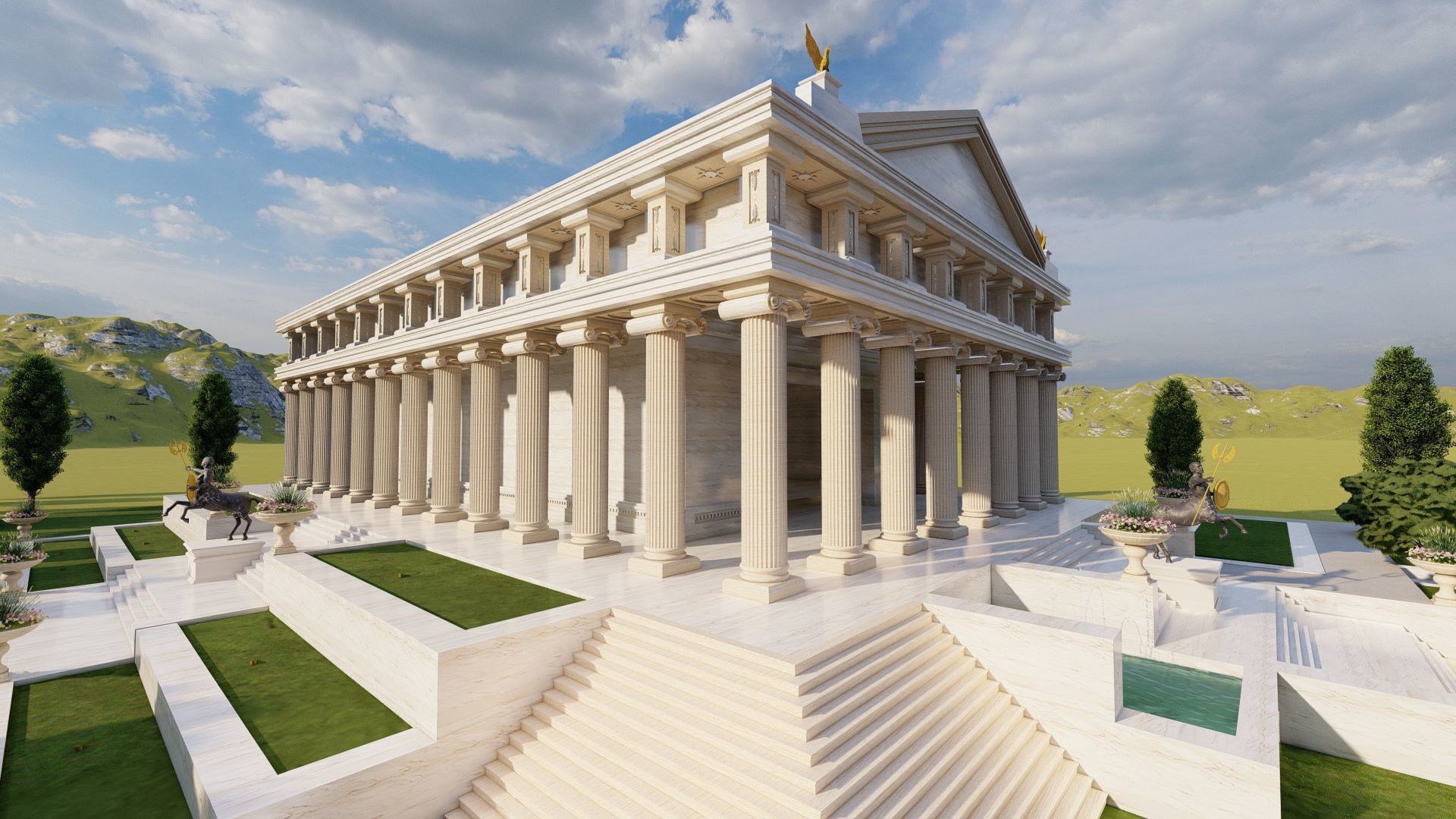 Parthenon-Historical Greek Temple 3D model_1