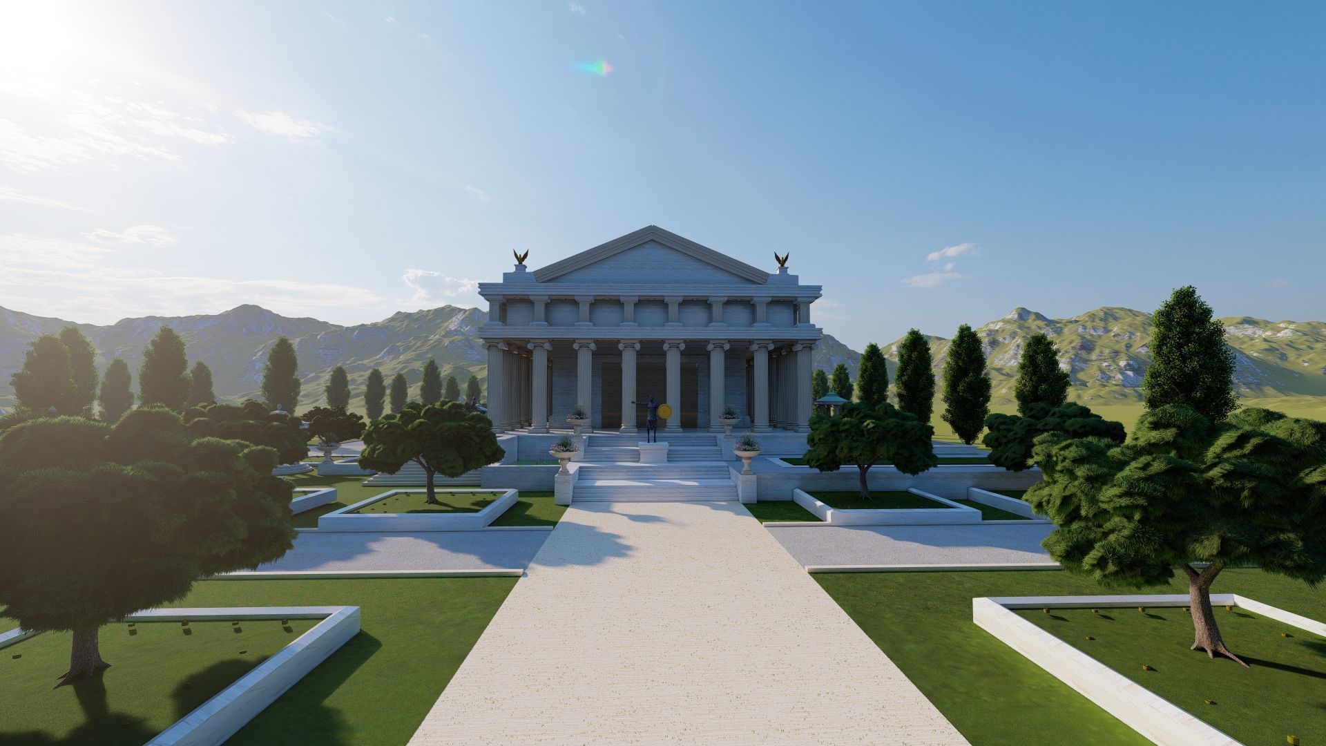 Parthenon-Historical Greek Temple 3D model_2