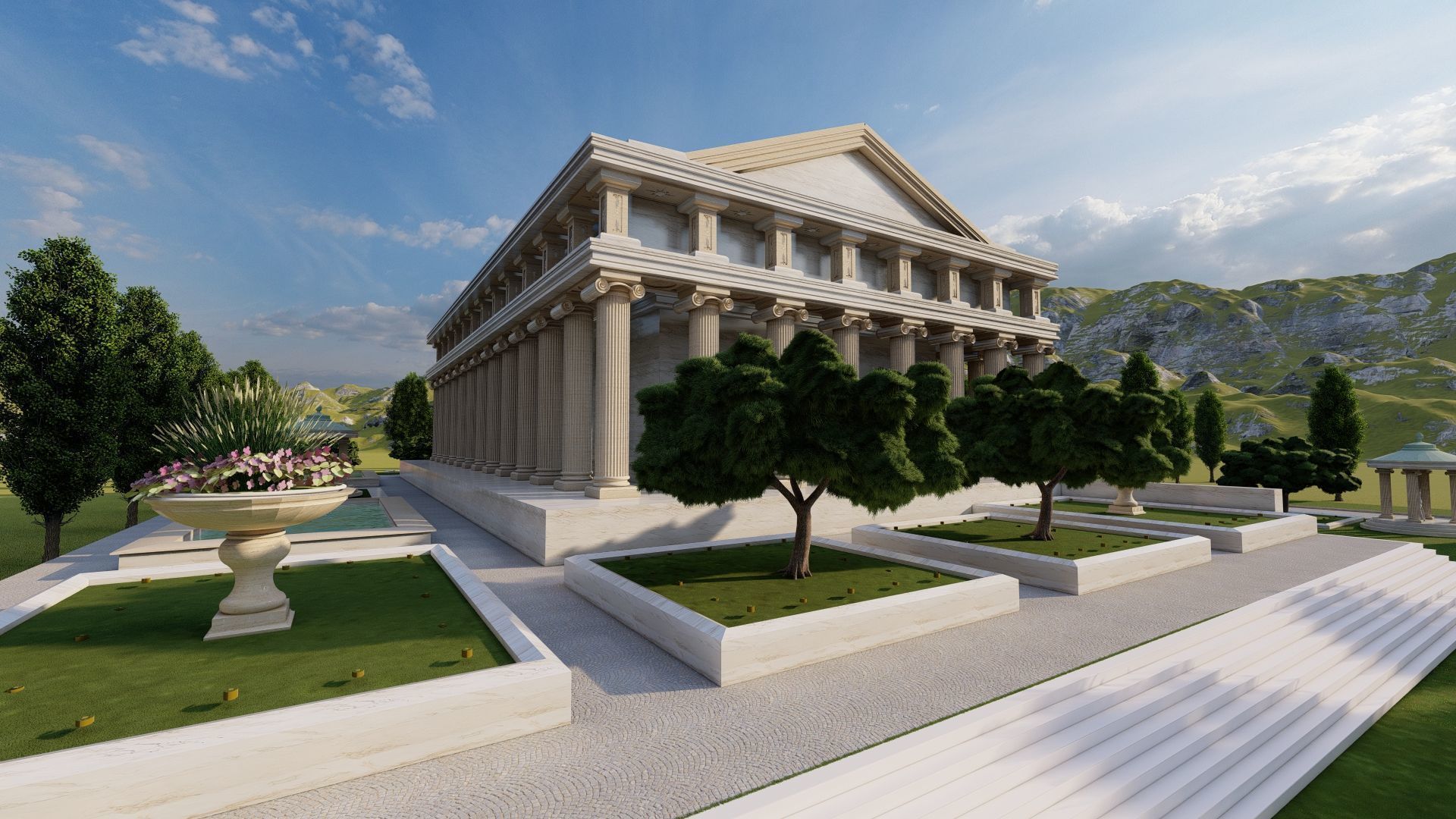 Parthenon-Historical Greek Temple 3D model_5