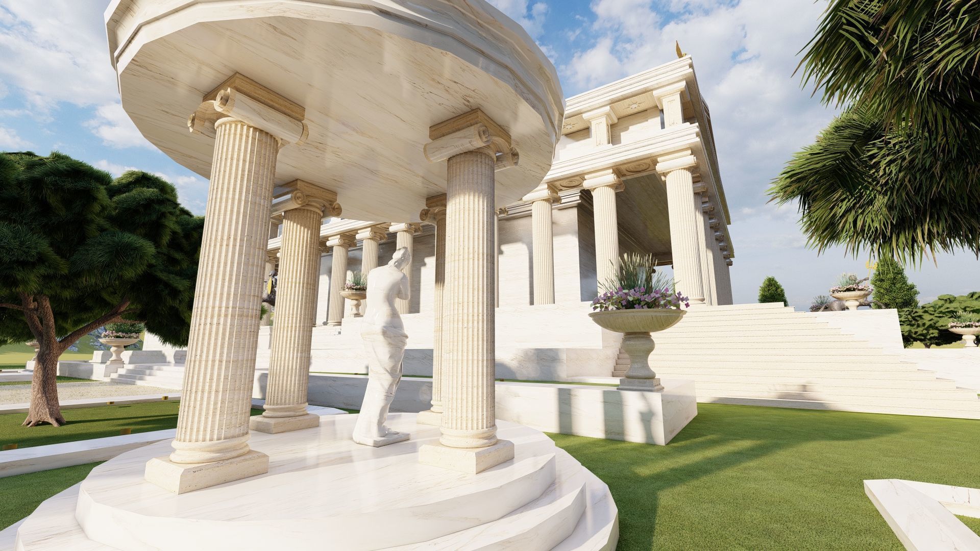 Parthenon-Historical Greek Temple 3D model_6