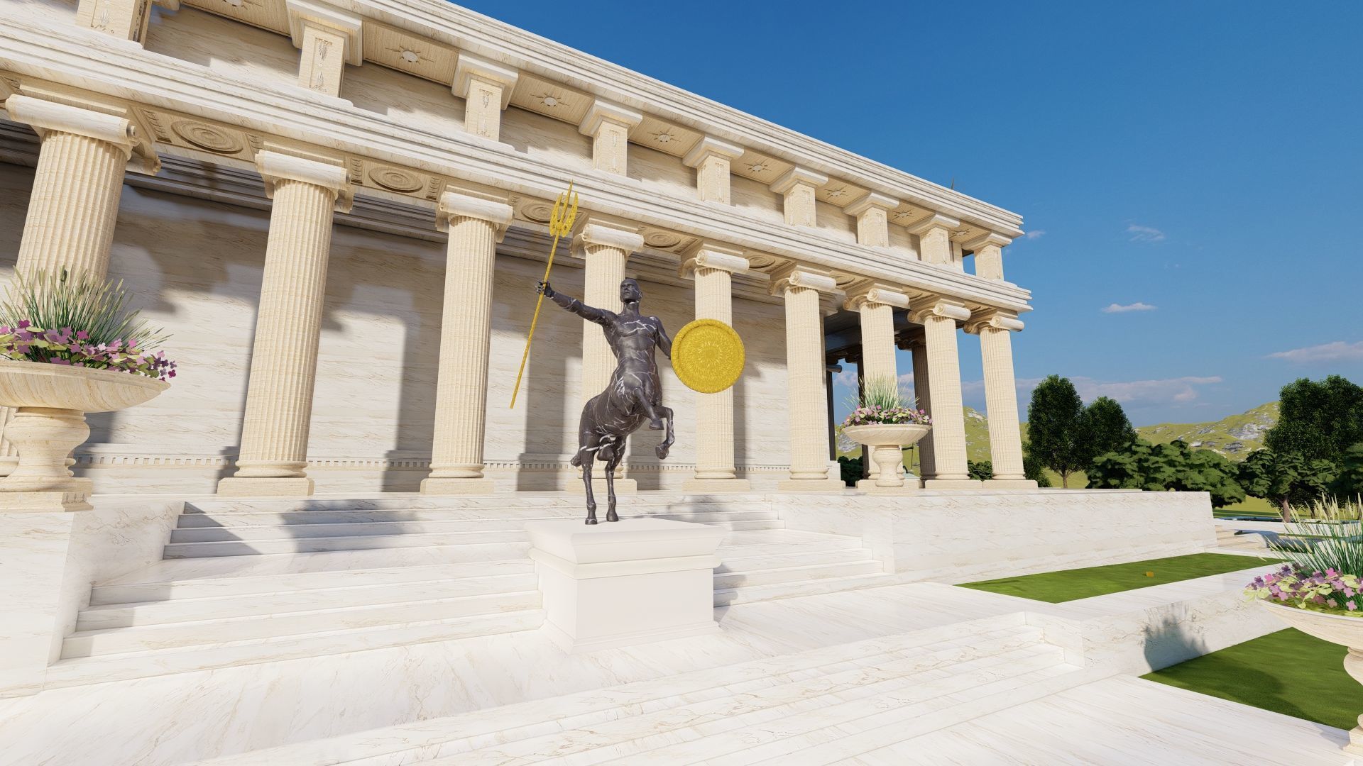 Parthenon-Historical Greek Temple 3D model_14