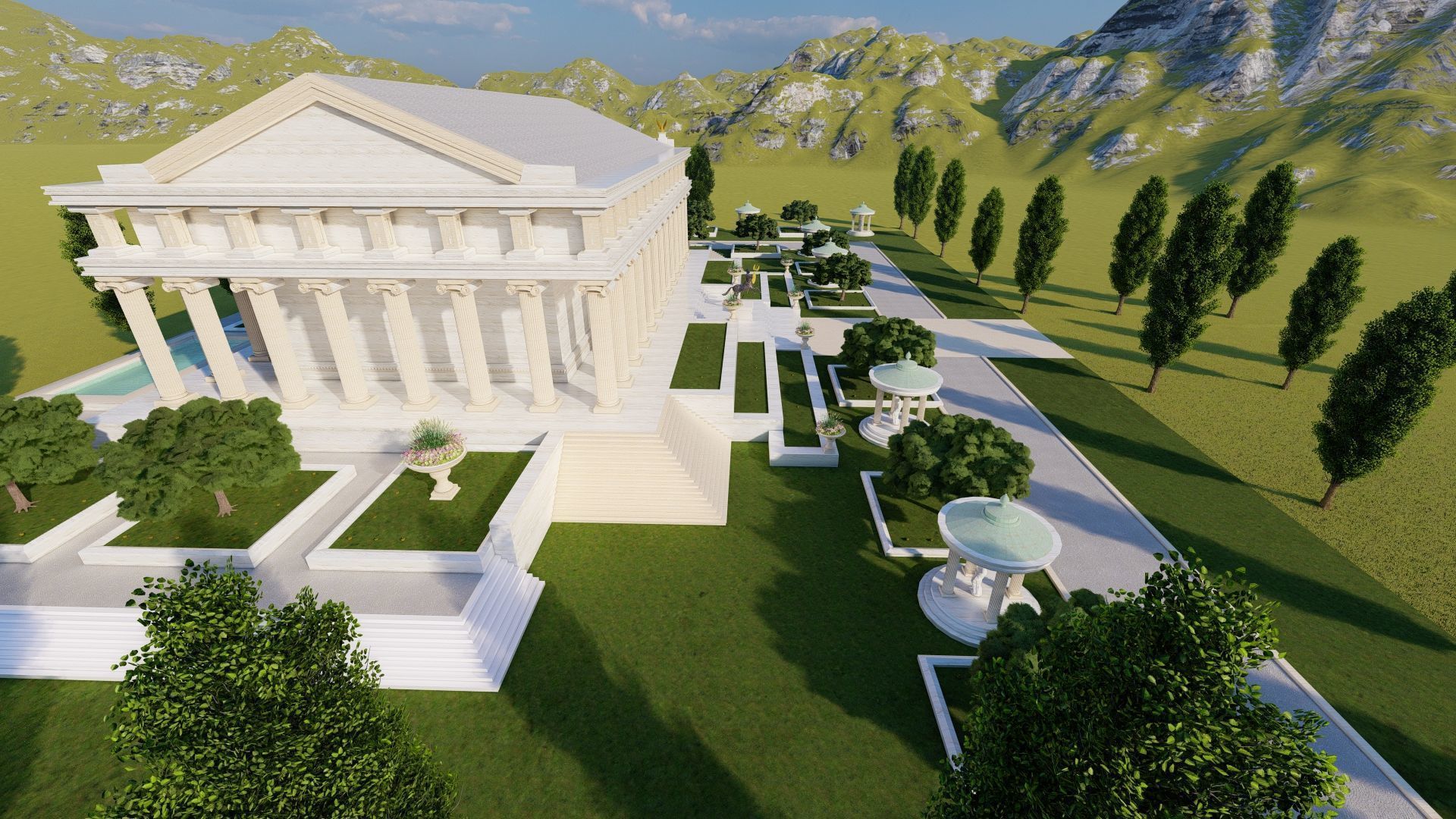 Parthenon-Historical Greek Temple 3D model_10
