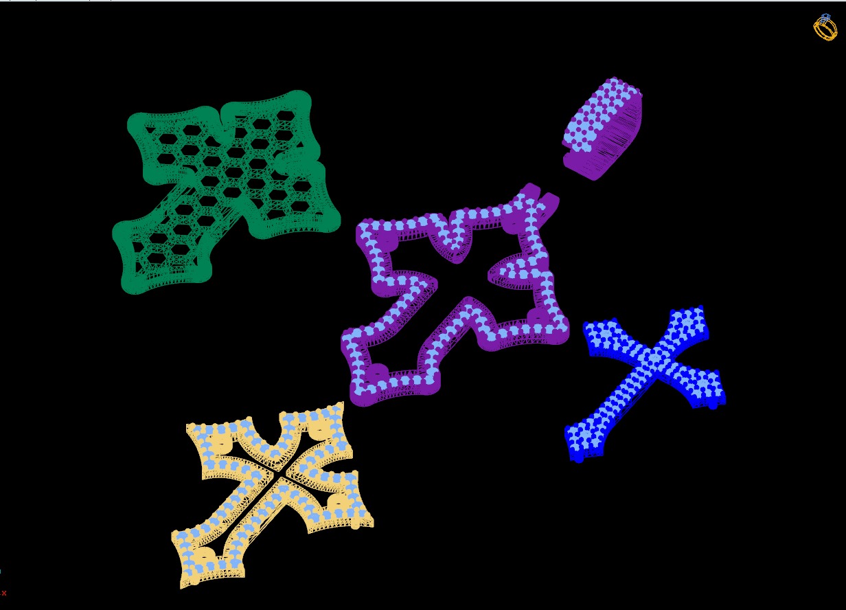 Custom Gothic Cross Diamond Pendant - Gothic Cross Necklace 3D print model_18