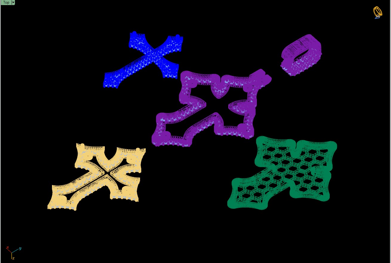 Custom Gothic Cross Diamond Pendant - Gothic Cross Necklace 3D print model_19